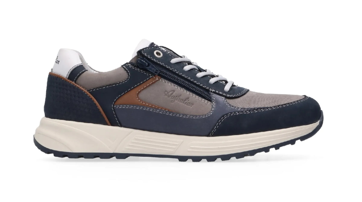 AUSTRALIAN Australian Footwear Hawker Blue Grey wijdte H herenschoenen