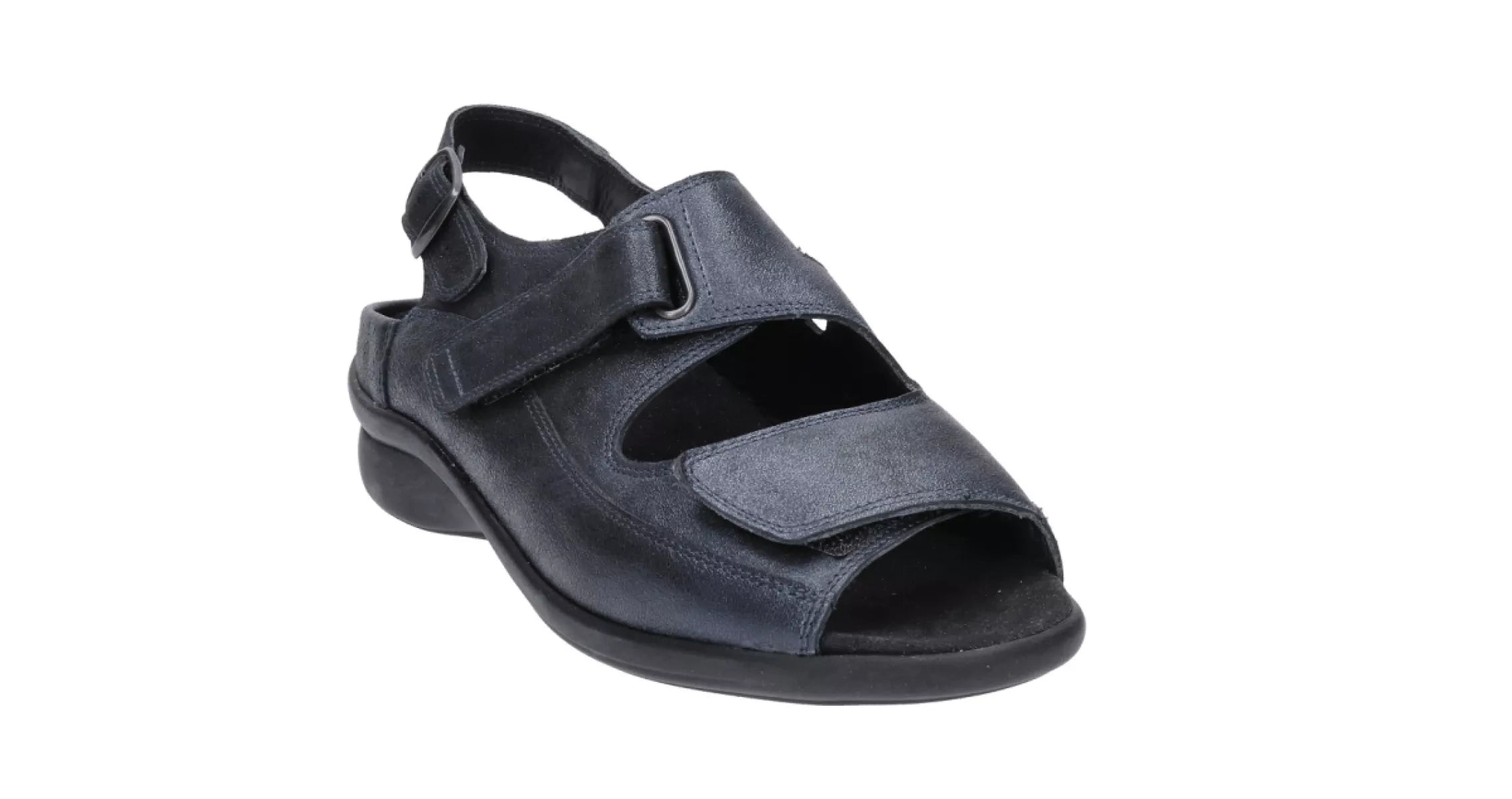 Durea sandalen blauw 7178 met klittenbandsluiting