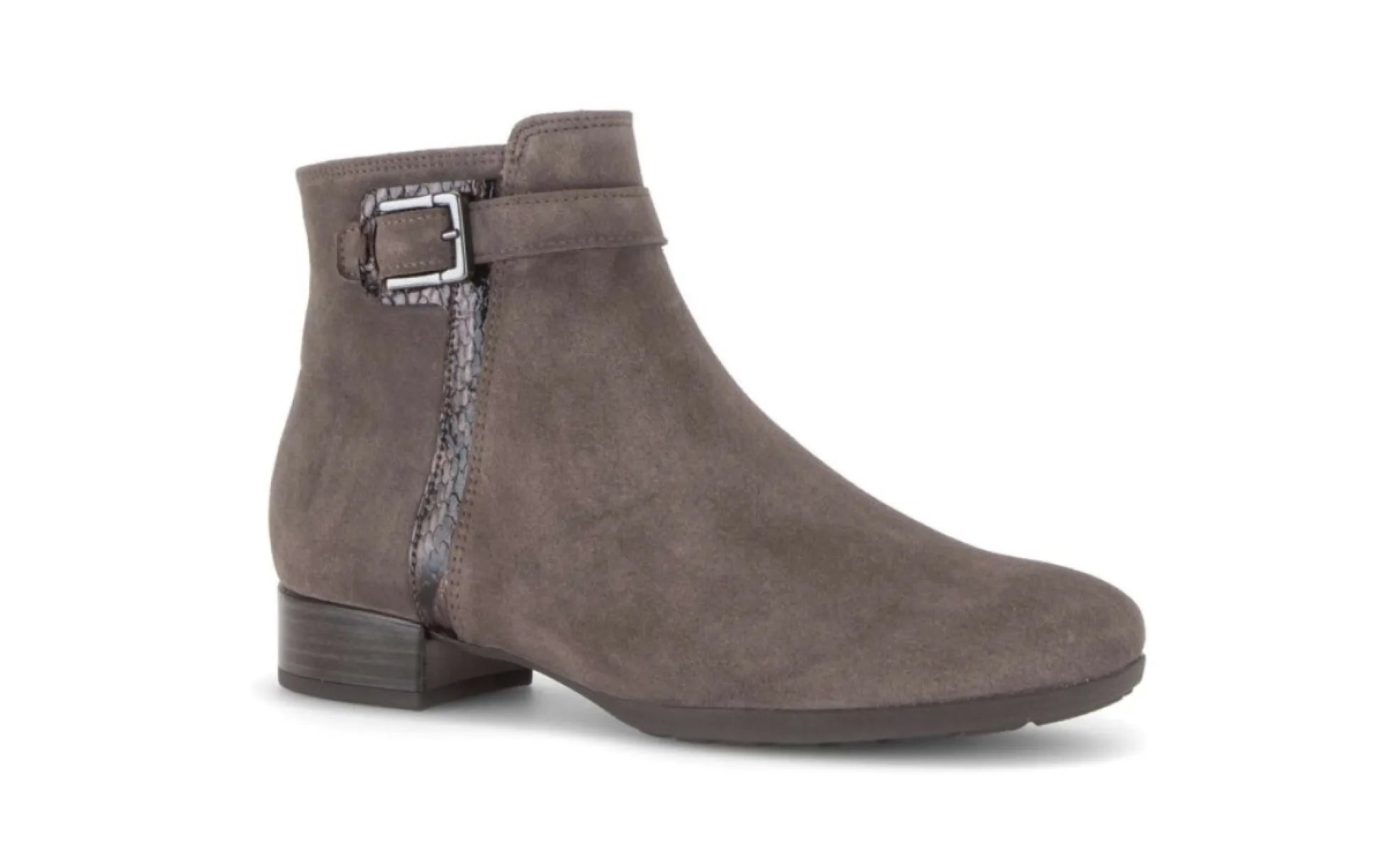 GABOR GABOR 8031.01.006 Taupe suede enkellaarzen