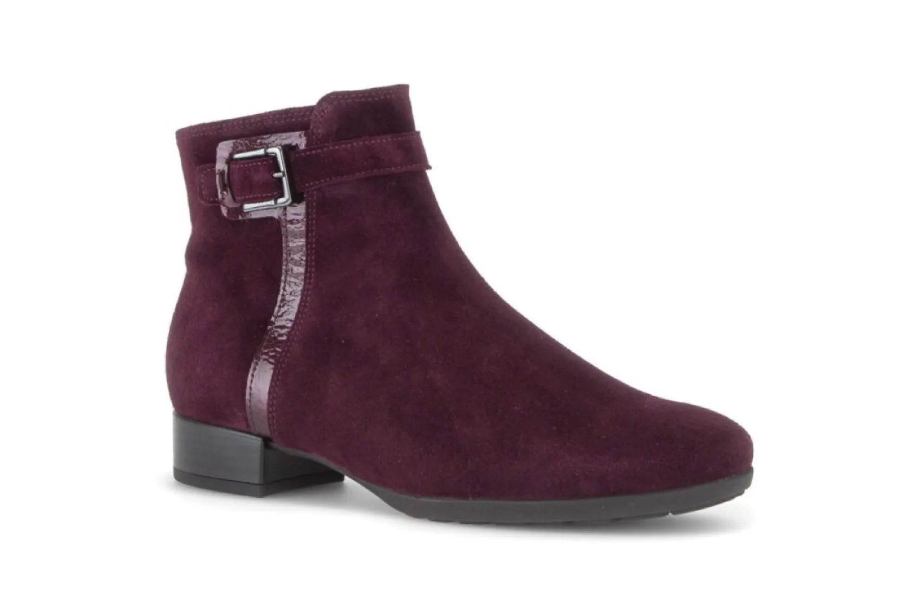 GABOR Gabor 8031.01.007 Mulberry Bordo suede enkellaarzen