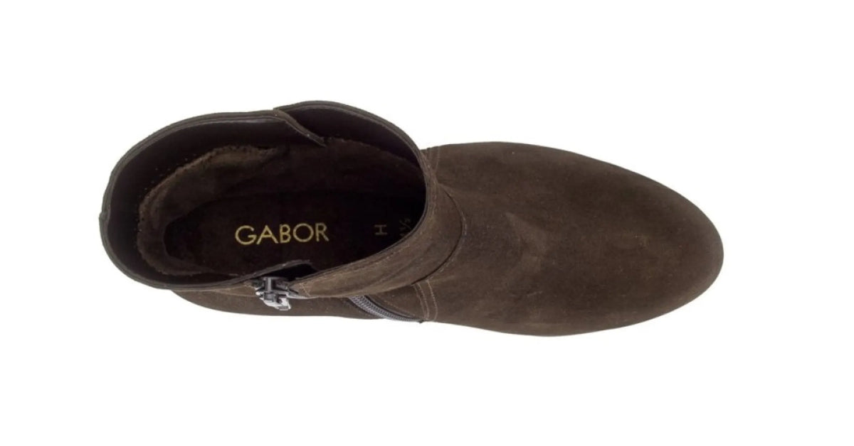 GABOR Gabor 8063.01.006 Dames enkellaarsjes Mocca - wijdte H