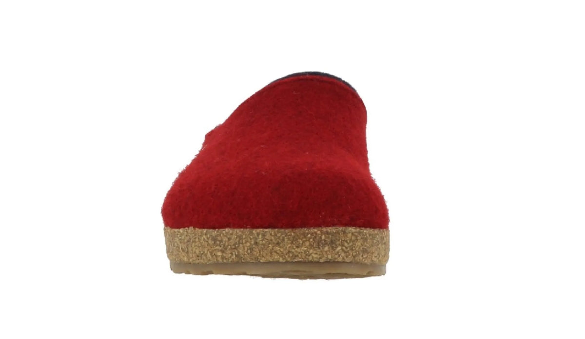 HAFLINGER HAFLINGER GRIZZLY KRIS Paprika rode damespantoffels