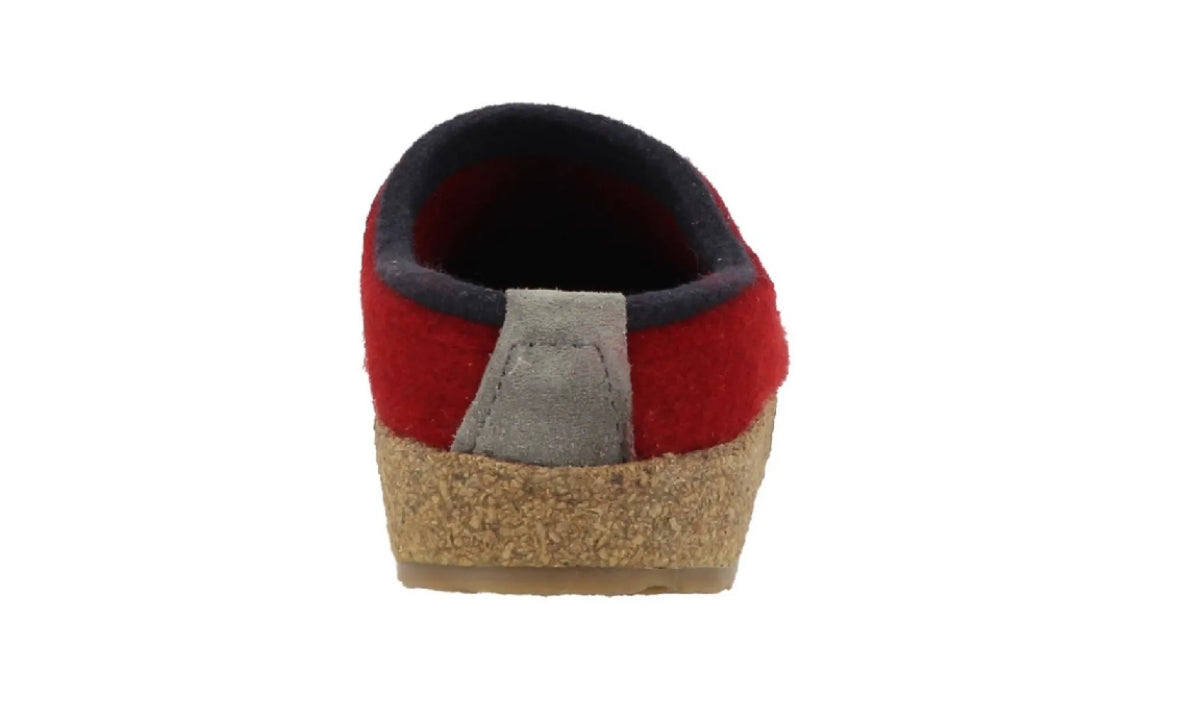 HAFLINGER HAFLINGER GRIZZLY KRIS Paprika rode damespantoffels