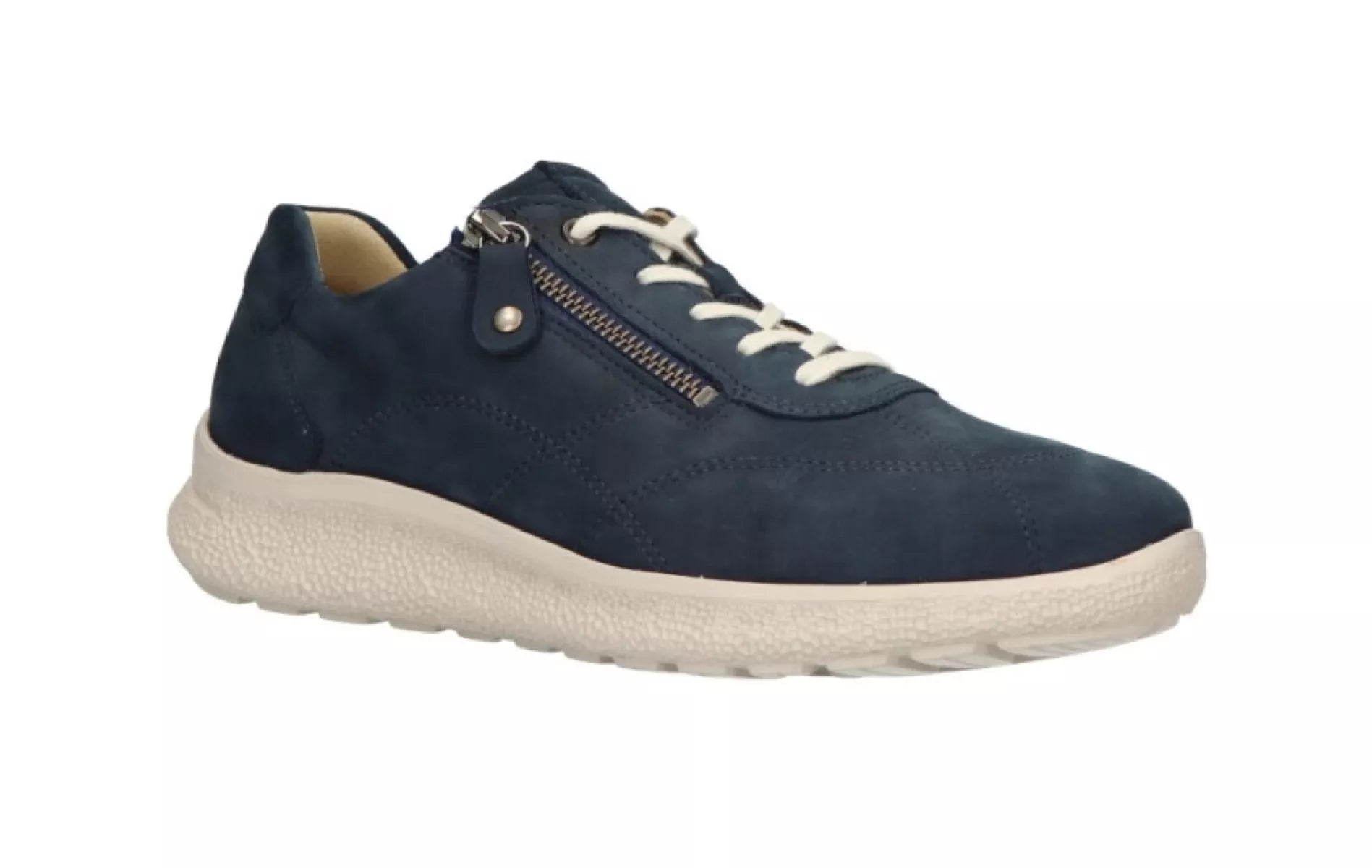 Hartjes Rap Shoe 162.1606 blauw nubuck damesschoen wijdte K