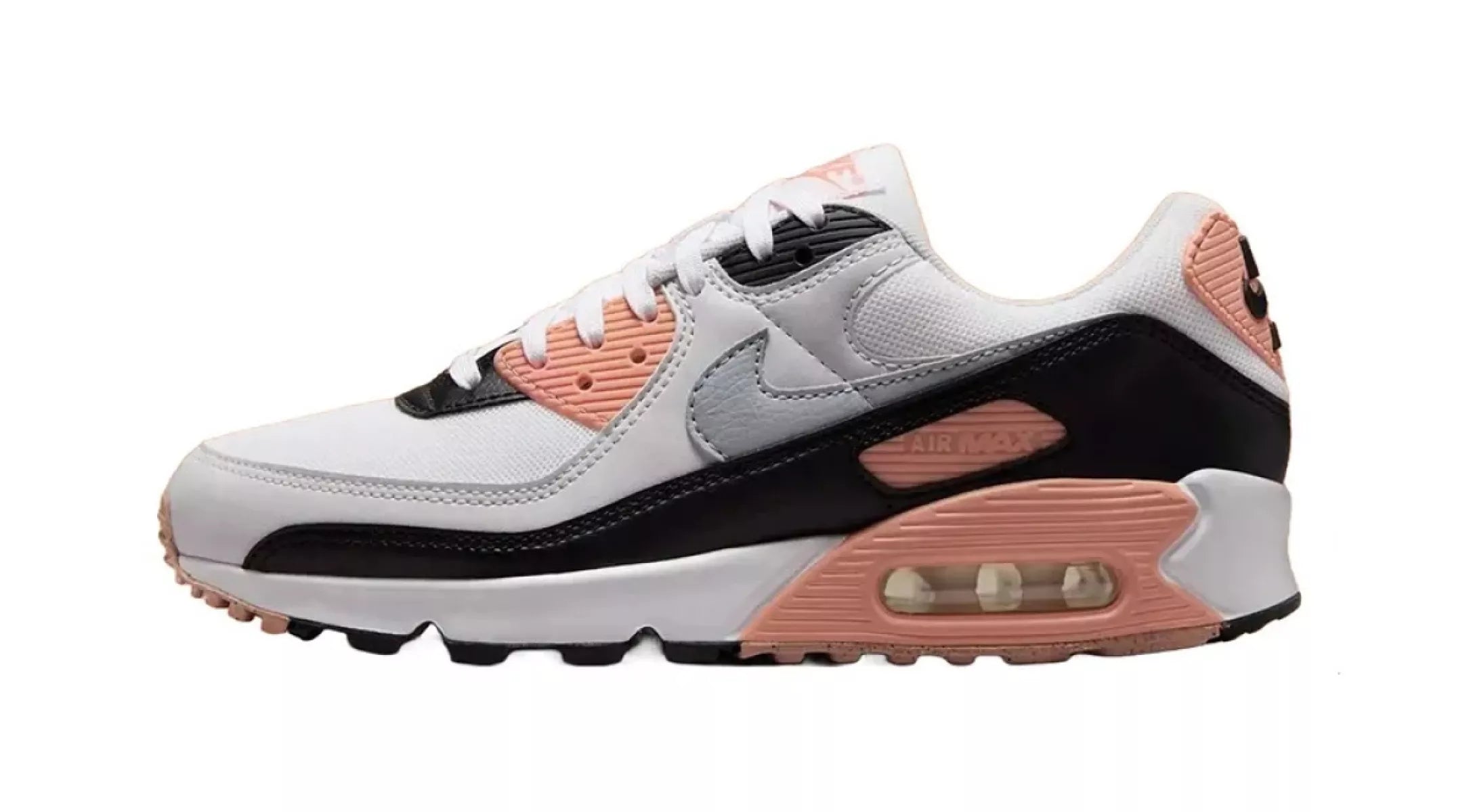 Nike wmns Air Max 90 Apricot Agate DH8010-109 sneakers zijkant