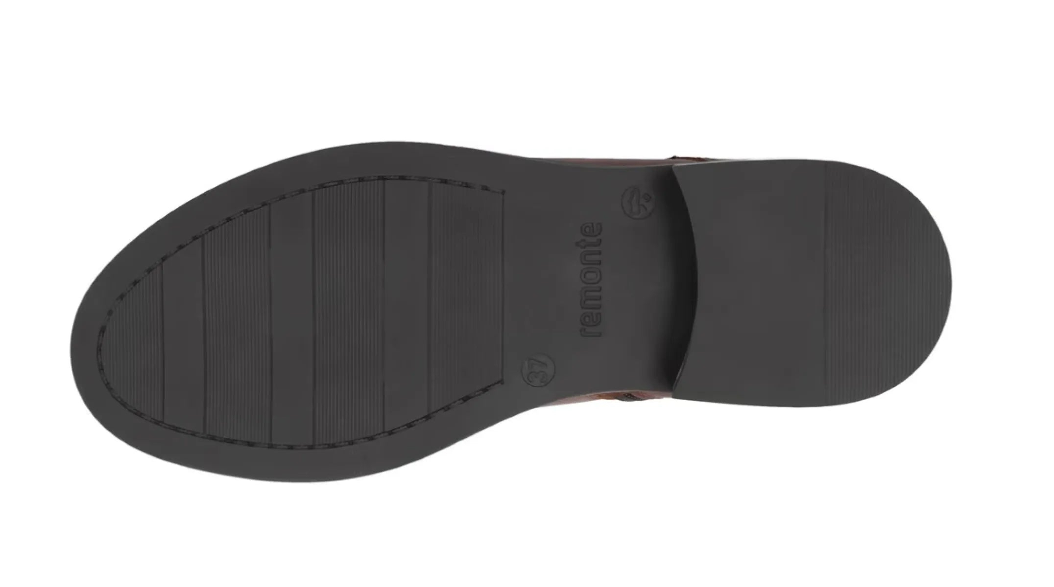 REMONTE REMONTE D2W80-24 Cognac bootie met rits en vetersluiting