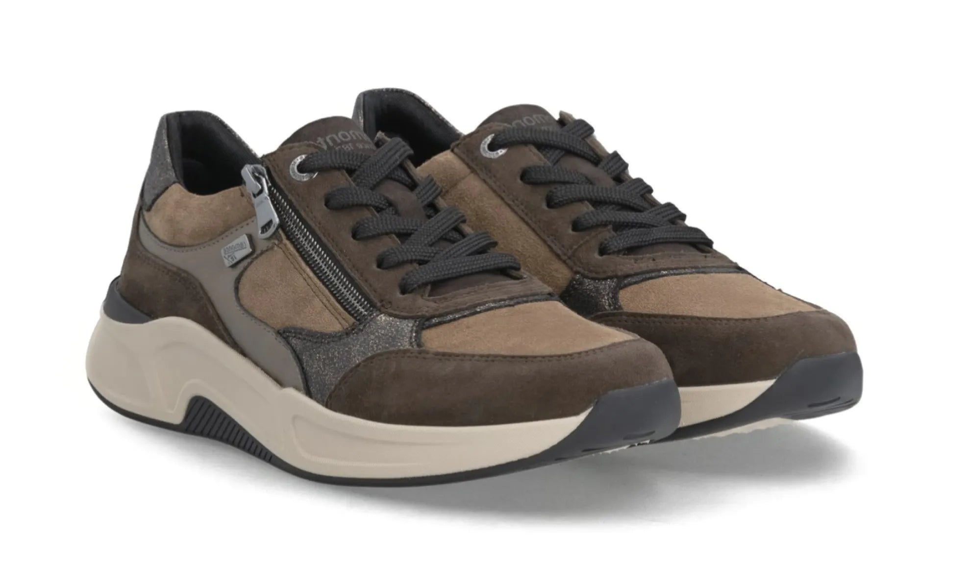 REMONTE REMONTE D3V00-25 Bruin Combi damesschoenen met uitneembaar voetbed