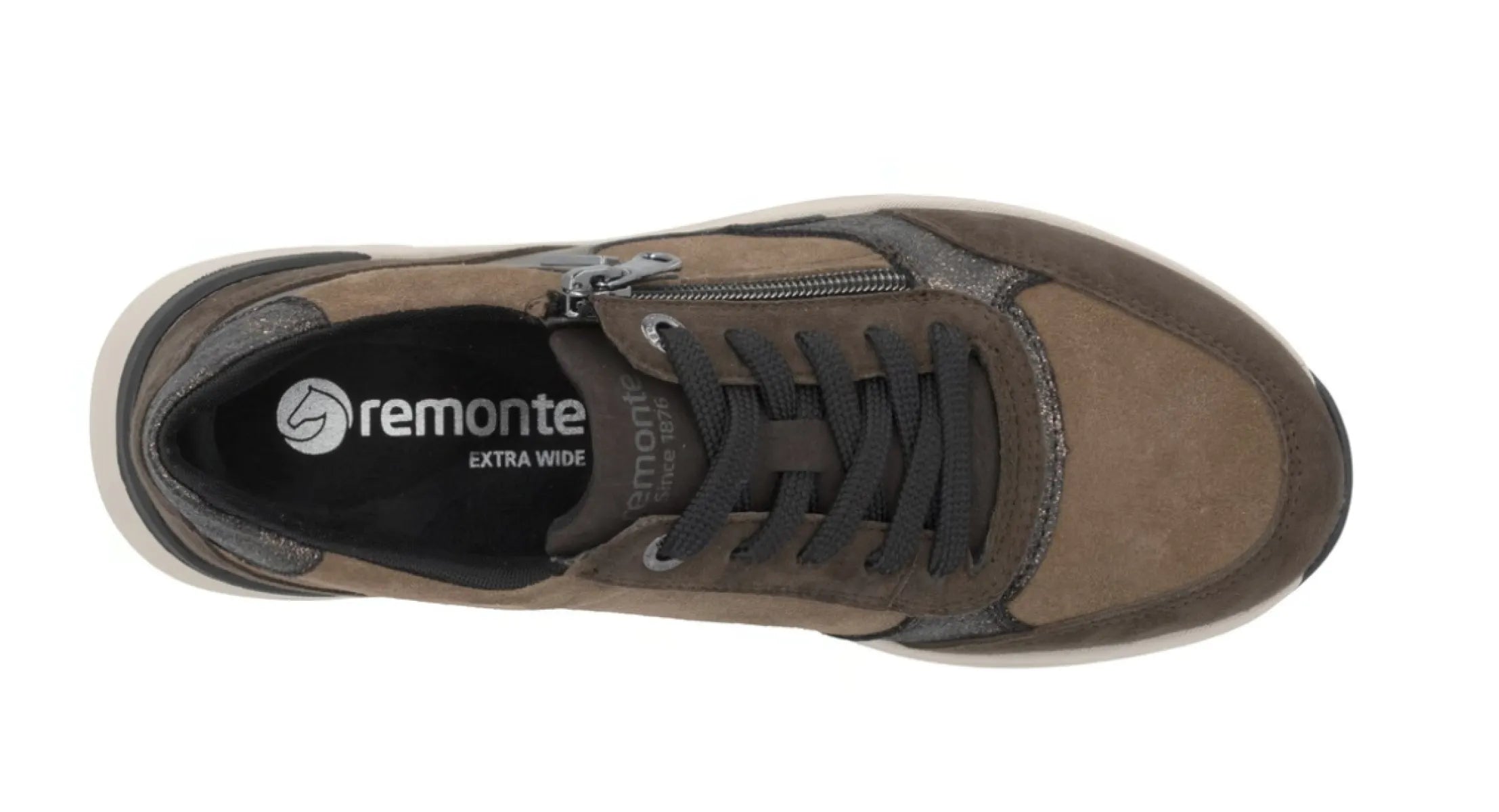 REMONTE REMONTE D3V00-25 Bruin Combi damesschoenen met uitneembaar voetbed