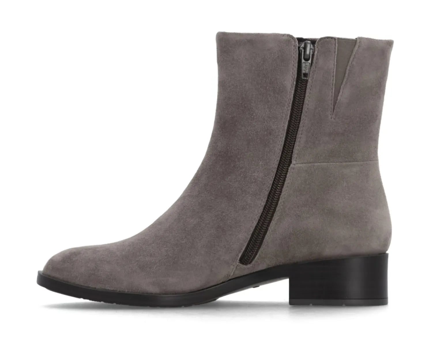 REMONTE REMONTE D3U73-42 Grijs suede enkellaarzen met uitneembaar voetbed