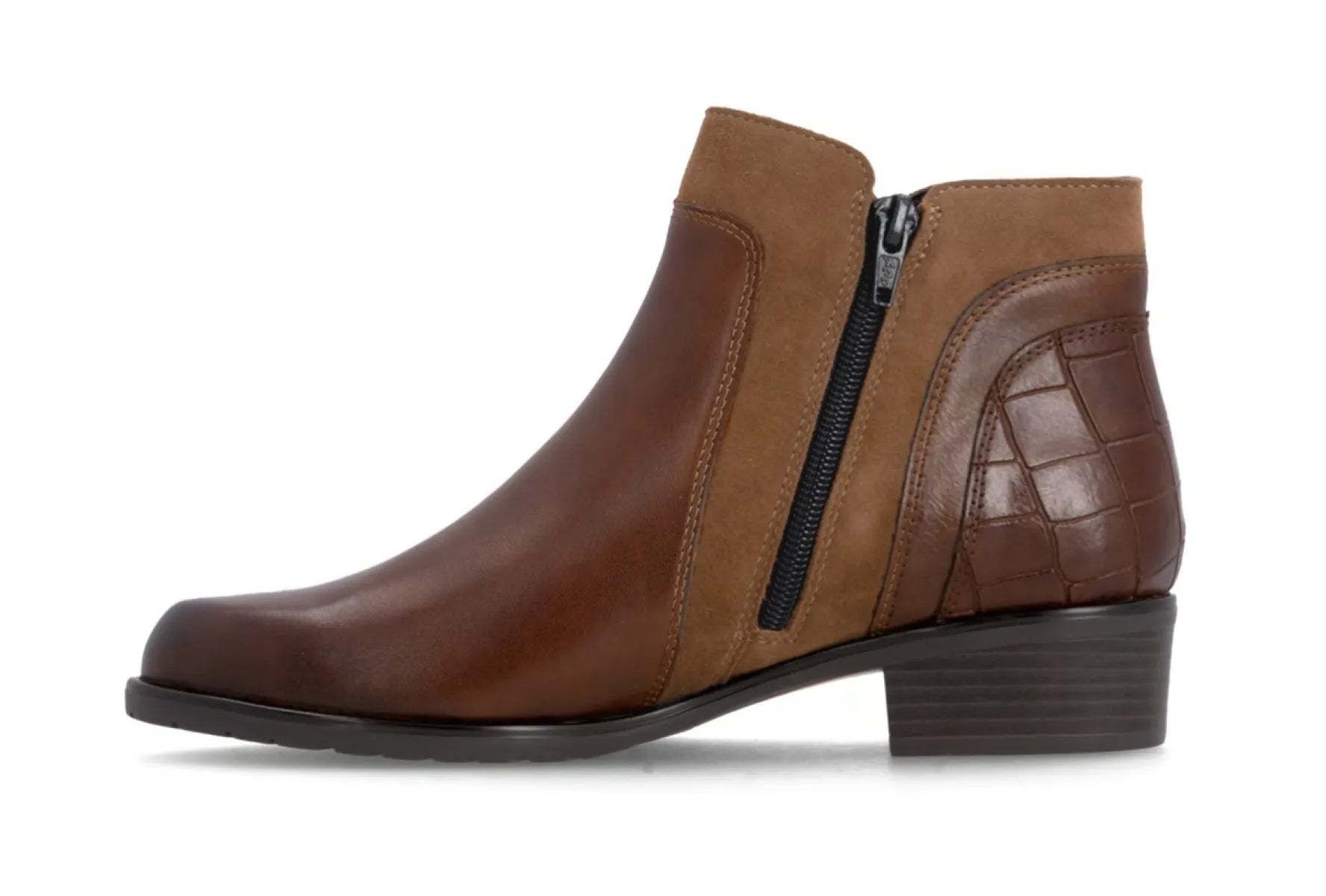 REMONTE REMONTE D6893-22 Cognac leren enkellaarzen