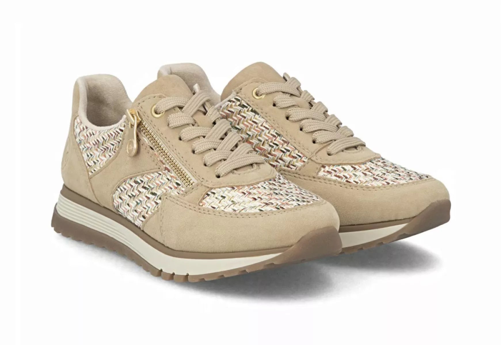 rieker 49010-62 beige damesschoenen