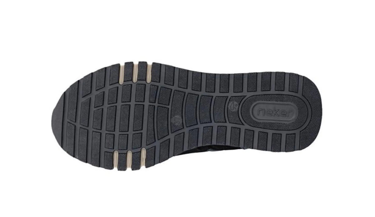 RIEKER RIEKER 49040-14 Blauw Damesschoenen met rits- en vetersluiting
