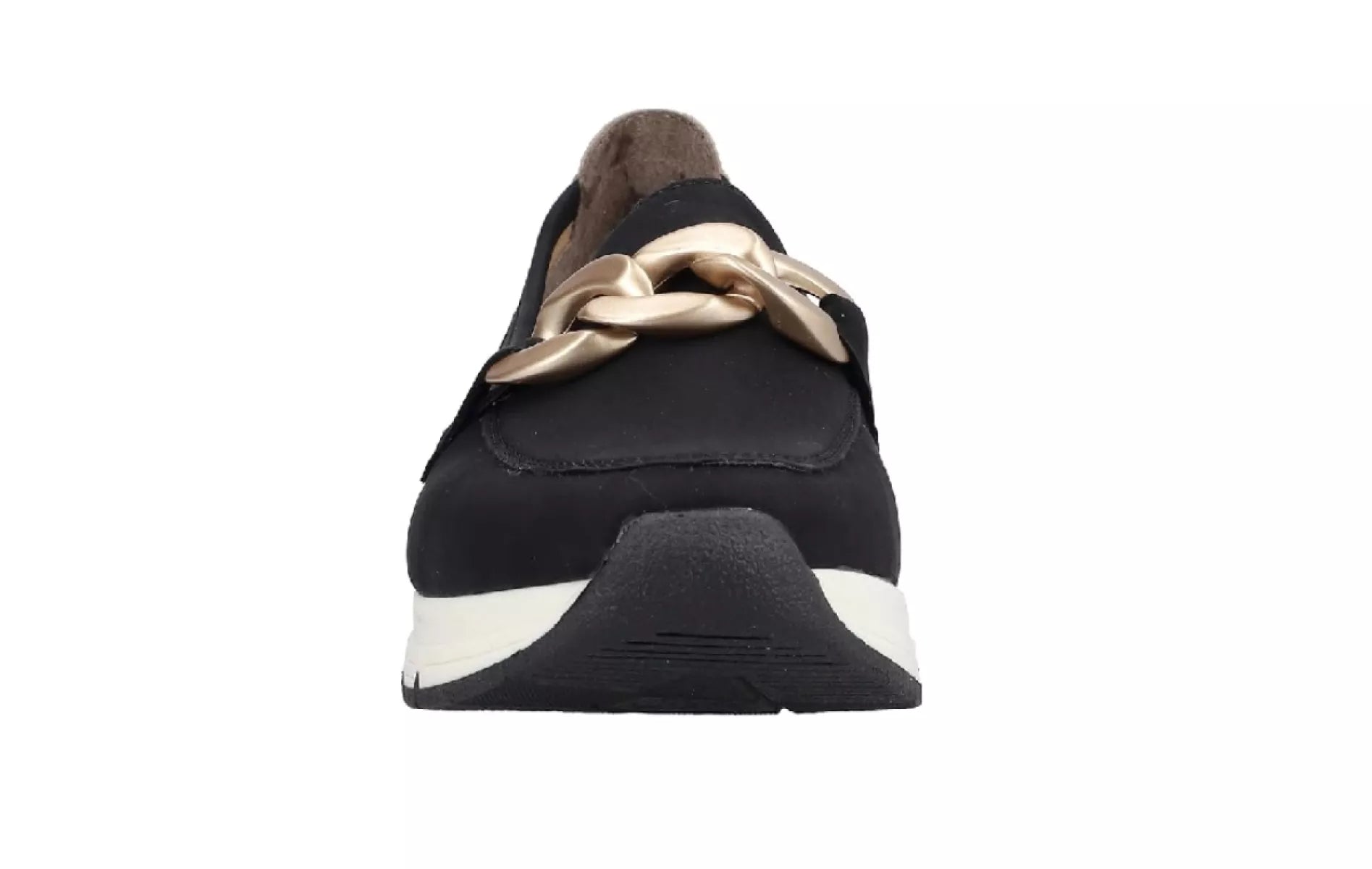 Vooraanzicht Rieker 58944-00 zwarte instapper