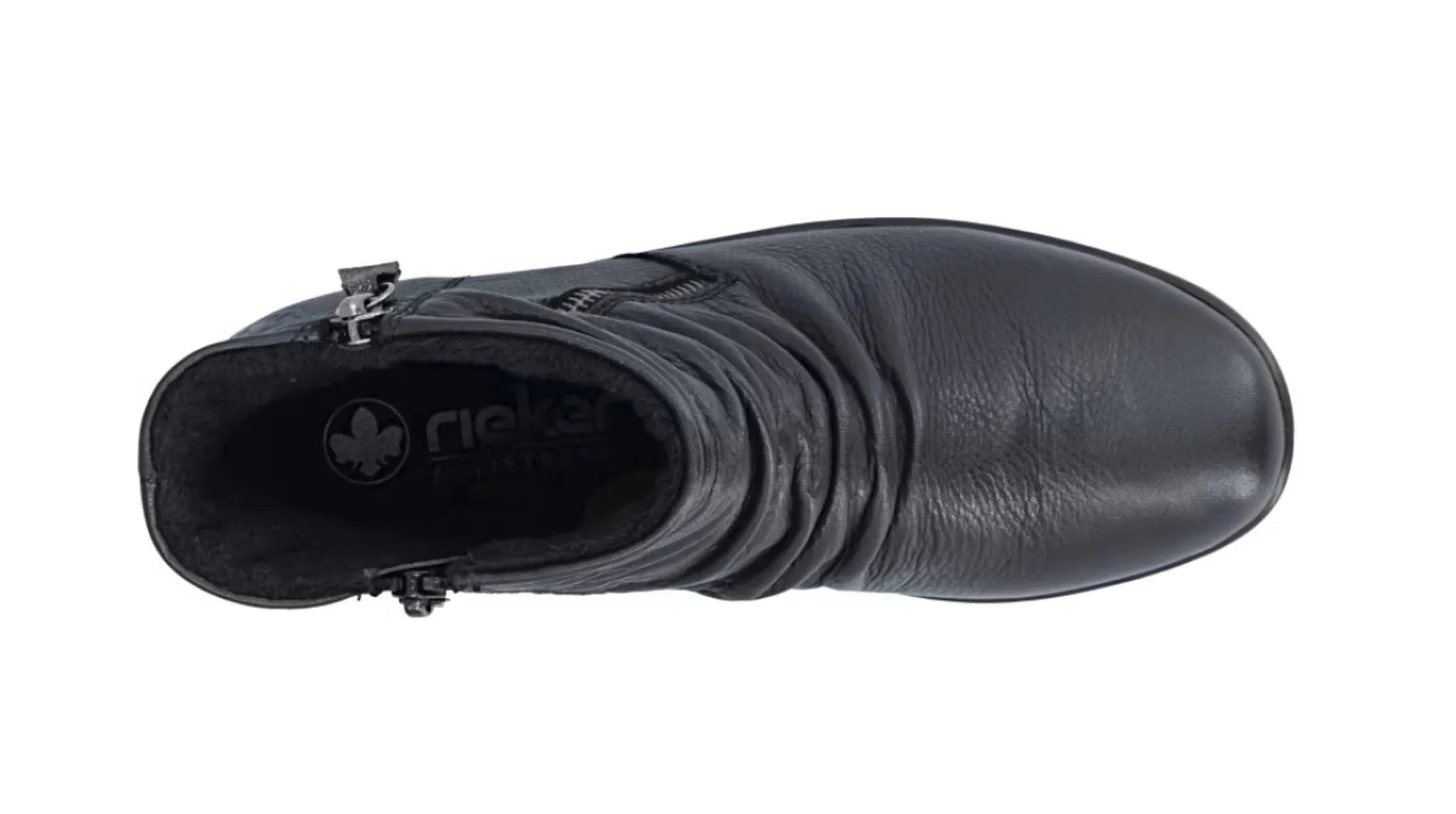RIEKER RIEKER L4864-00 Zwart leren enkellaarzen
