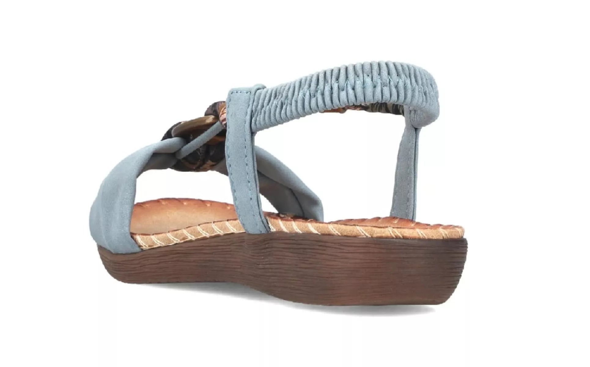 Achteraanzicht van Rieker V7568-14 damessandaal