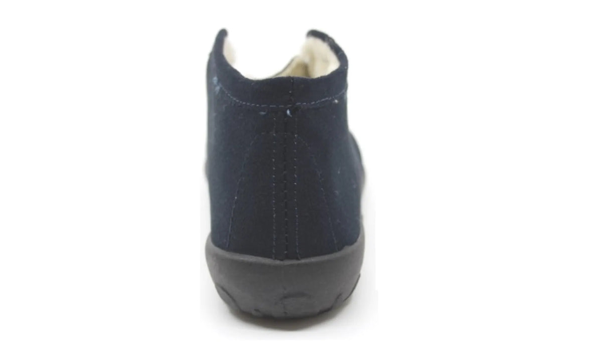 ROHDE ROHDE 2236/50 Blauw velour damespantoffel