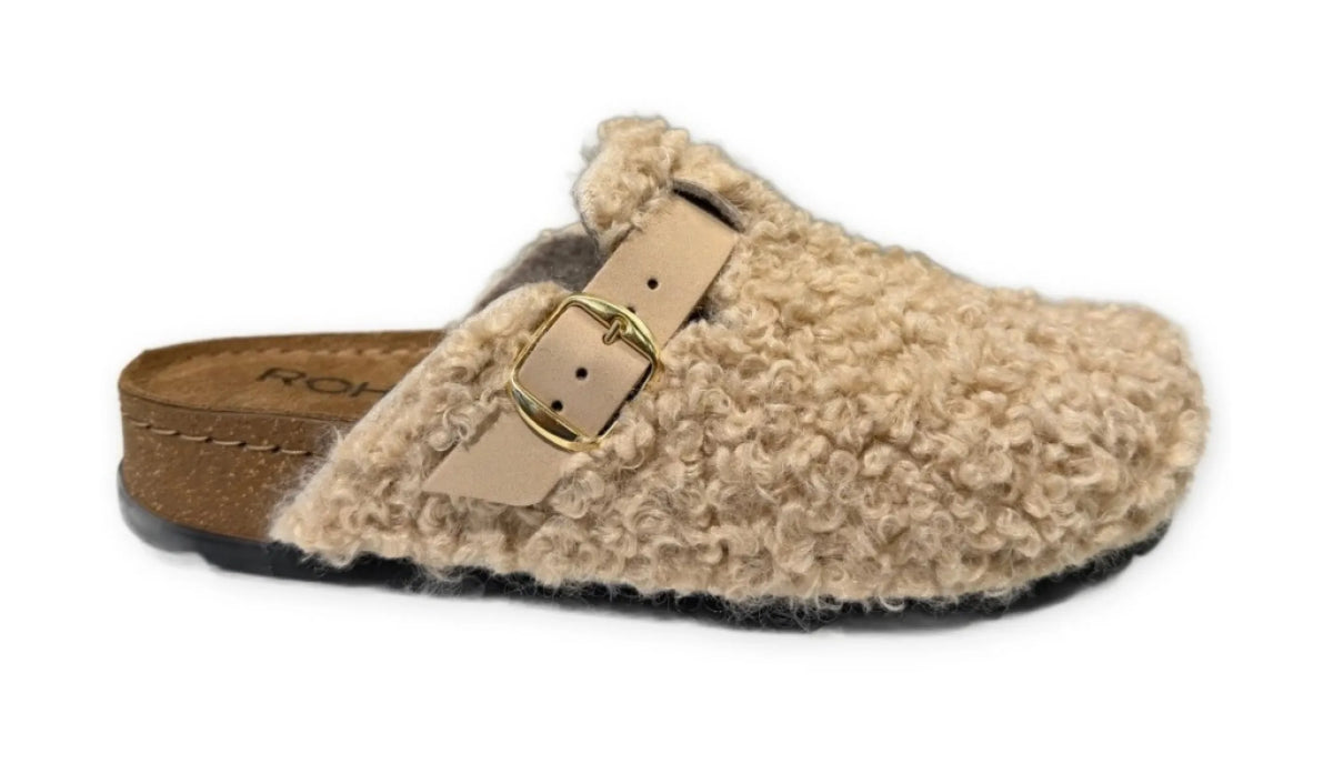 ROHDE ROHDE 6017/12 Chalk Fluffy damespantoffels