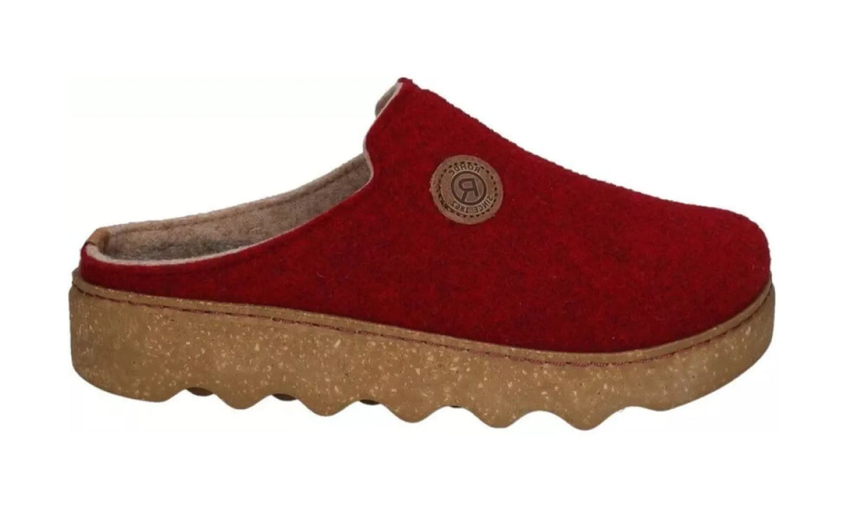 ROHDE ROHDE 6120/48 Wine Red damespantoffel met uitneembaar voetbed