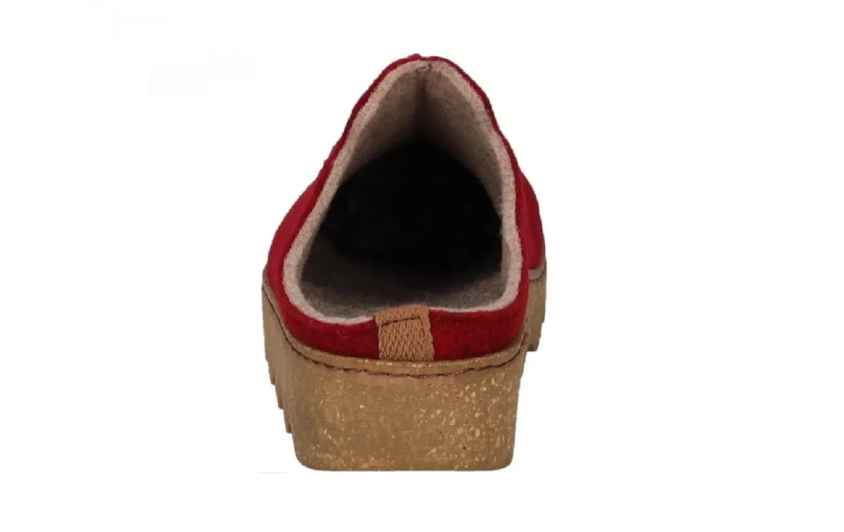 ROHDE ROHDE 6120/48 Wine Red damespantoffel met uitneembaar voetbed