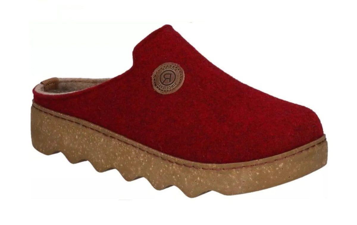 ROHDE ROHDE 6120/48 Wine Red damespantoffel met uitneembaar voetbed