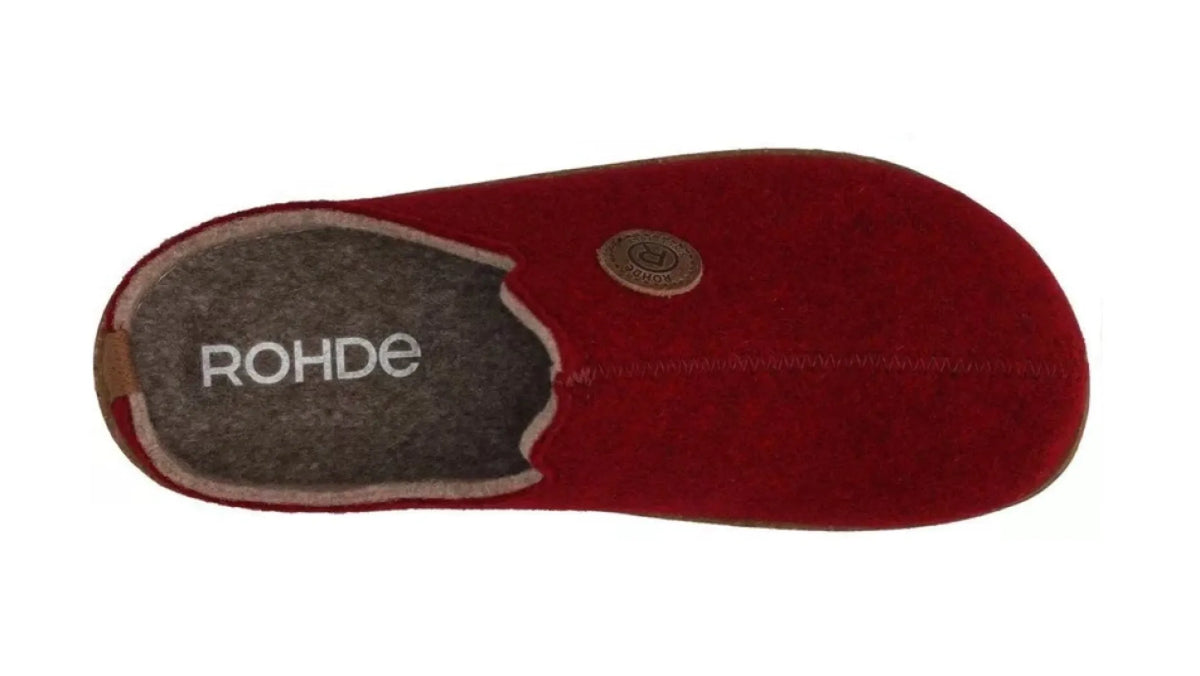 ROHDE ROHDE 6120/48 Wine Red damespantoffel met uitneembaar voetbed