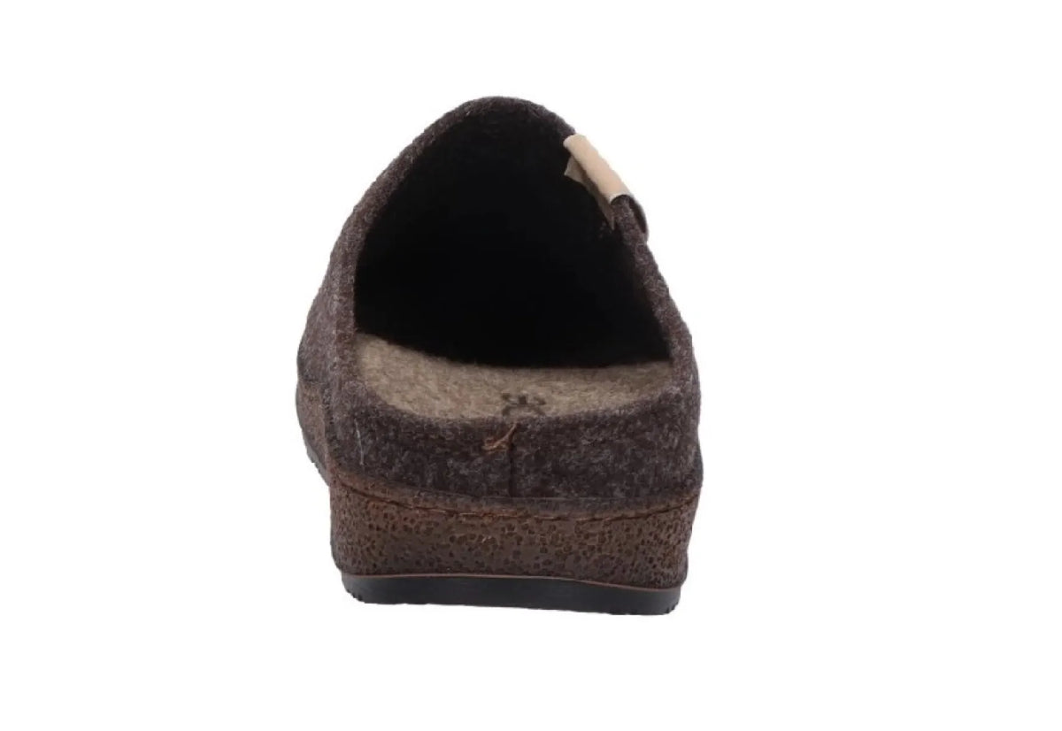ROHDE ROHDE 6782/72 Mocca bruine herenpantoffel met uitneembaar voetbed
