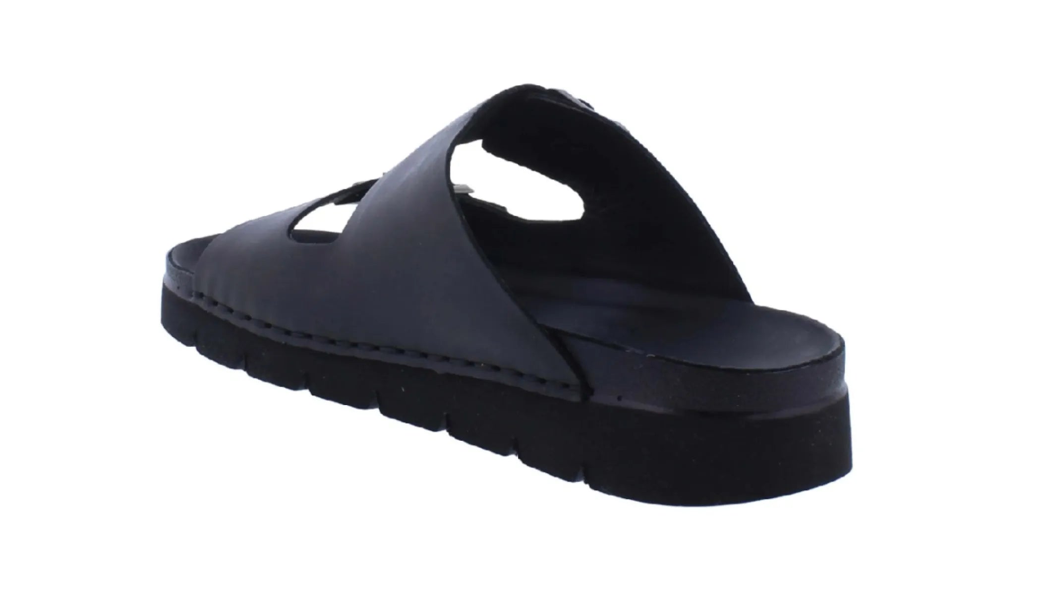 ROHDE 6703/90 zwart leer herenslipper zijkant