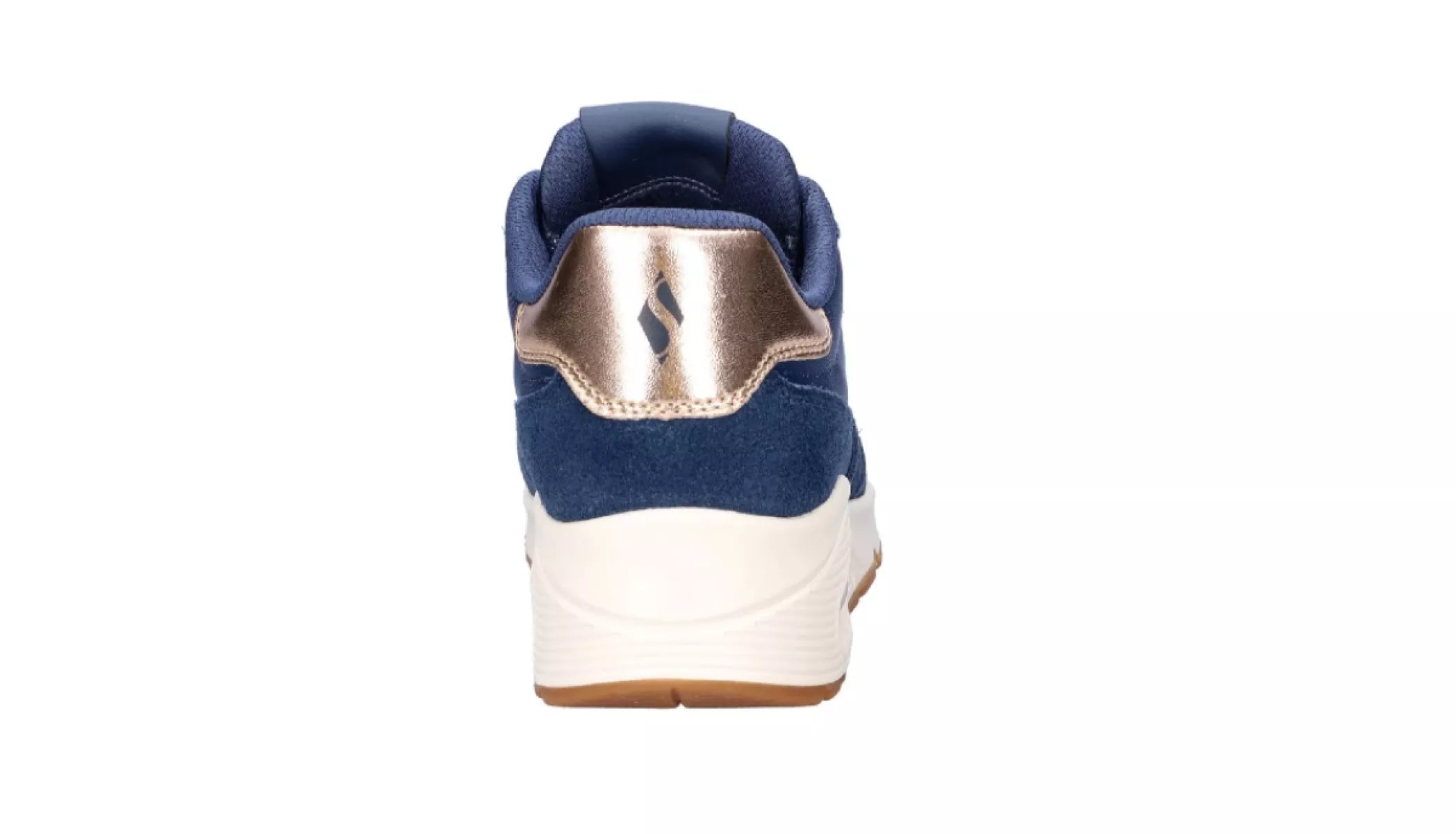 Detailfoto van Skechers Uno Vintage Air 177856, trendy donkerblauwe sneaker