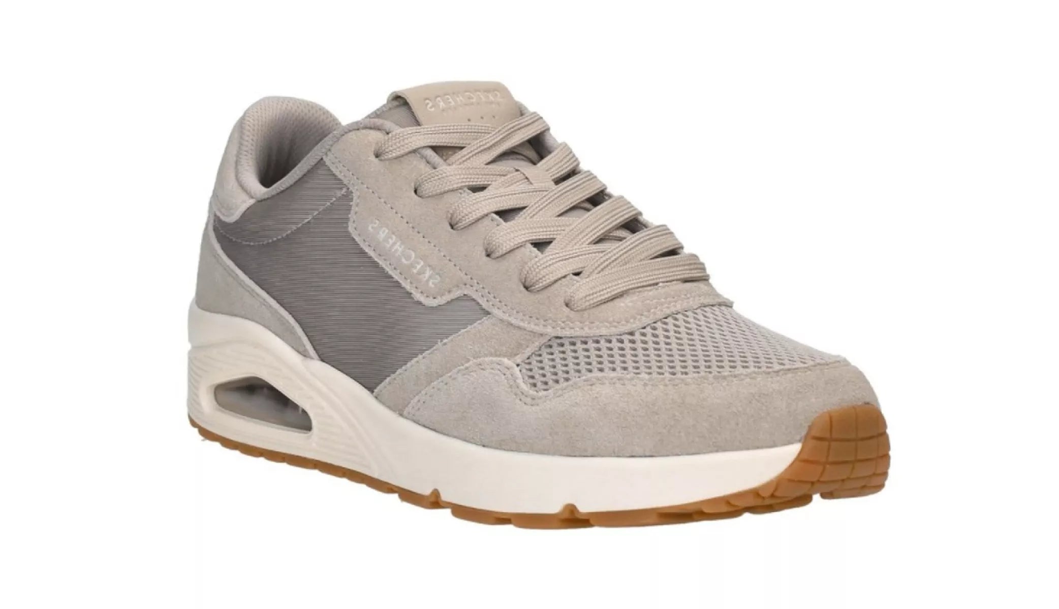 Skechers Uno Vintage Air 183365 herenschoenen taupe, zijkant