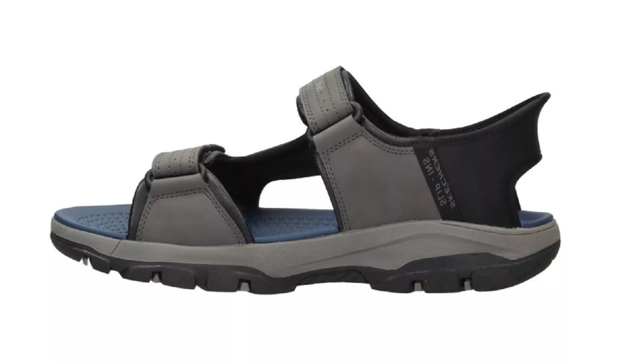 Detail van de zijkant van Skechers 205289 hands free slip ins sandalen