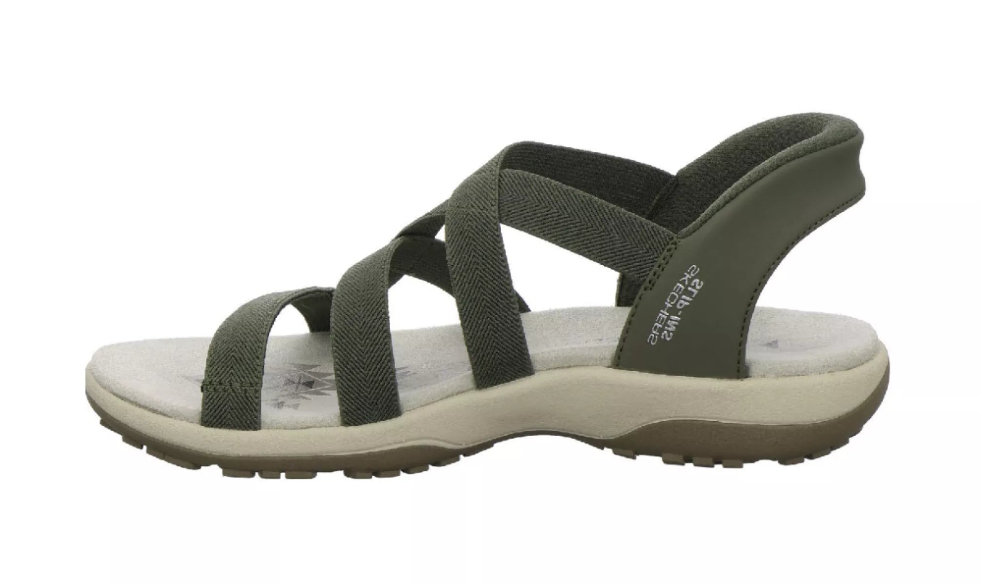 Skechers 163460 OLV damessandalen detail bandjes