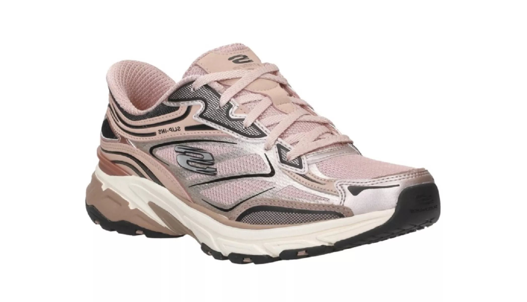 Skechers Hands Free Slip Ins Stamina Sport 150710 damessneakers rose, zijkant