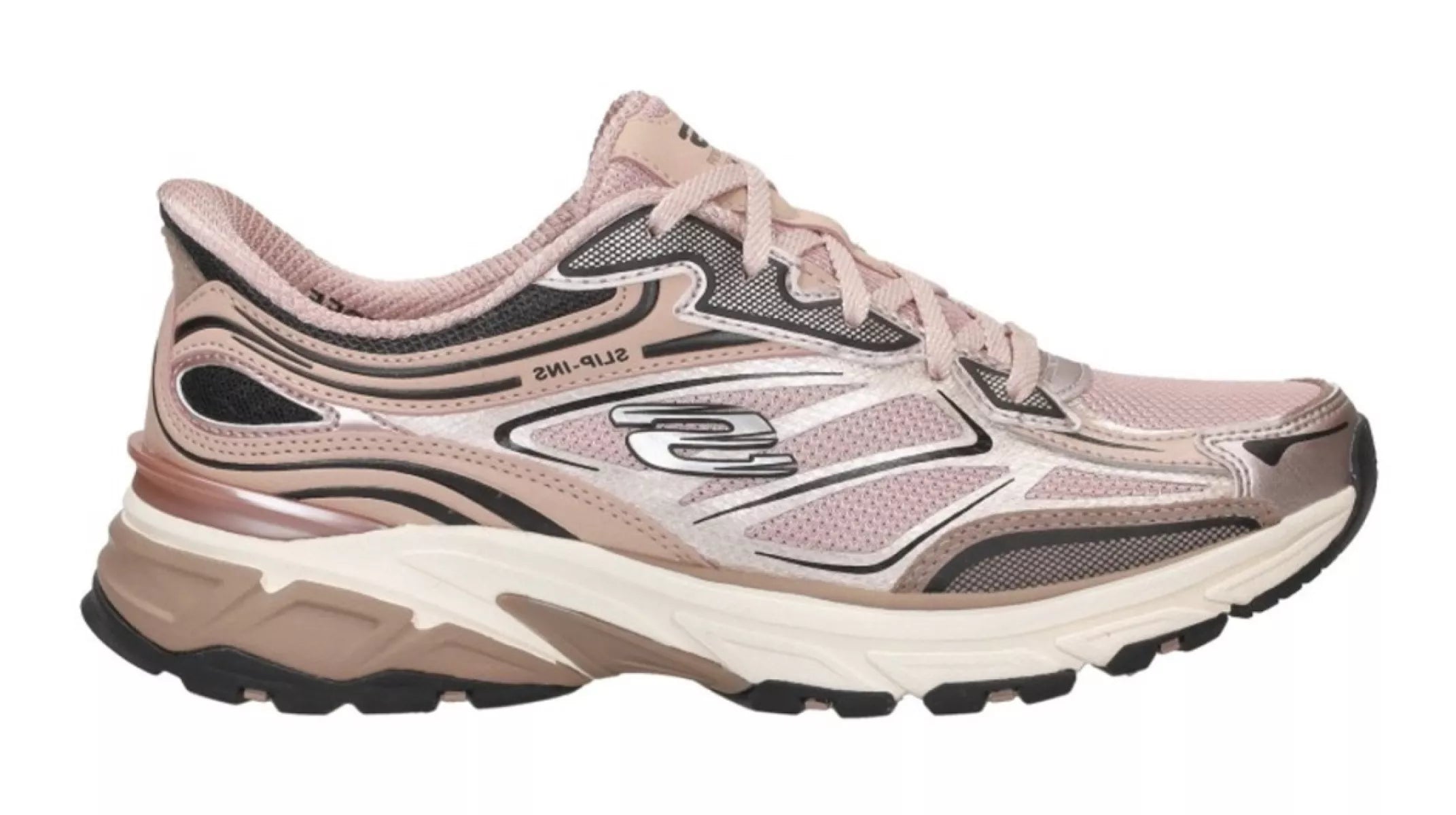Skechers 150710 damessneakers rose op een witte achtergrond