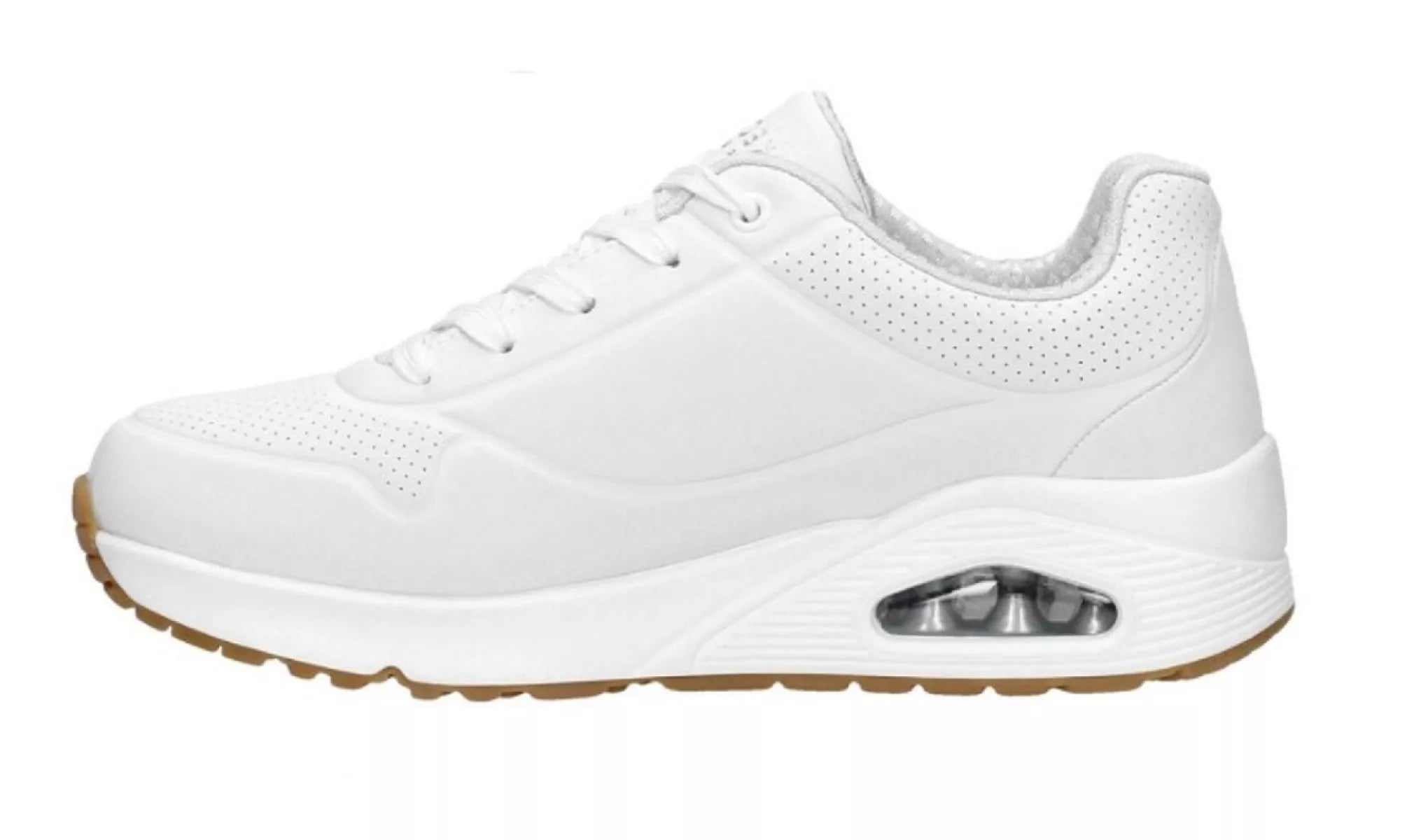 Skechers Uno Stand on Air 73690 damessneaker, zijaanzicht van comfortabele sneaker