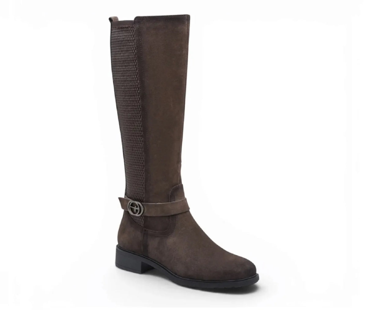 TAMARIS TAMARIS 25618-27-314 Cigar nubuck strecth knielaarzen