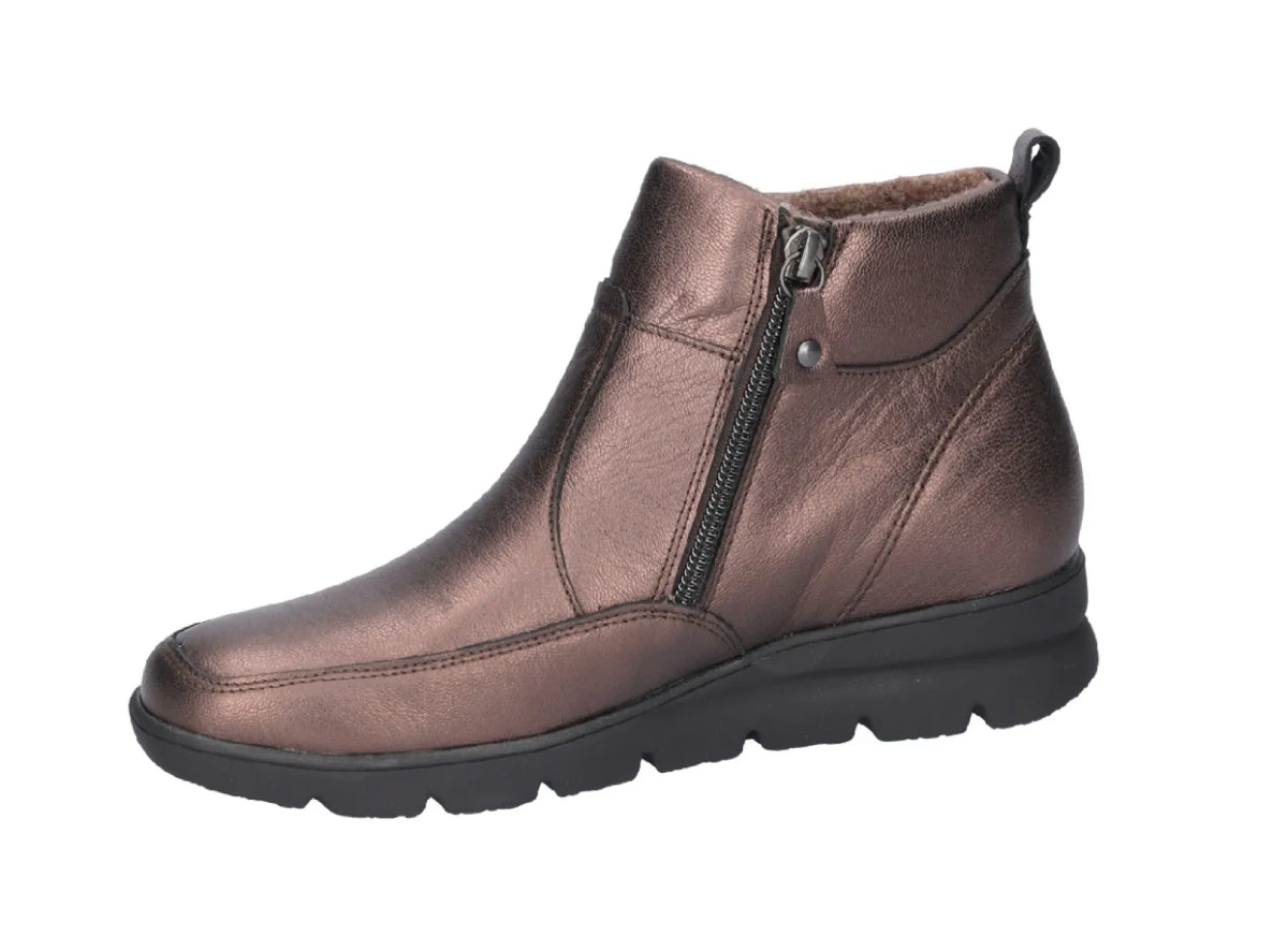 WALDLAUFER WALDLAUFER 902802 194 192 Brons leer enkellaarzen wijdte H