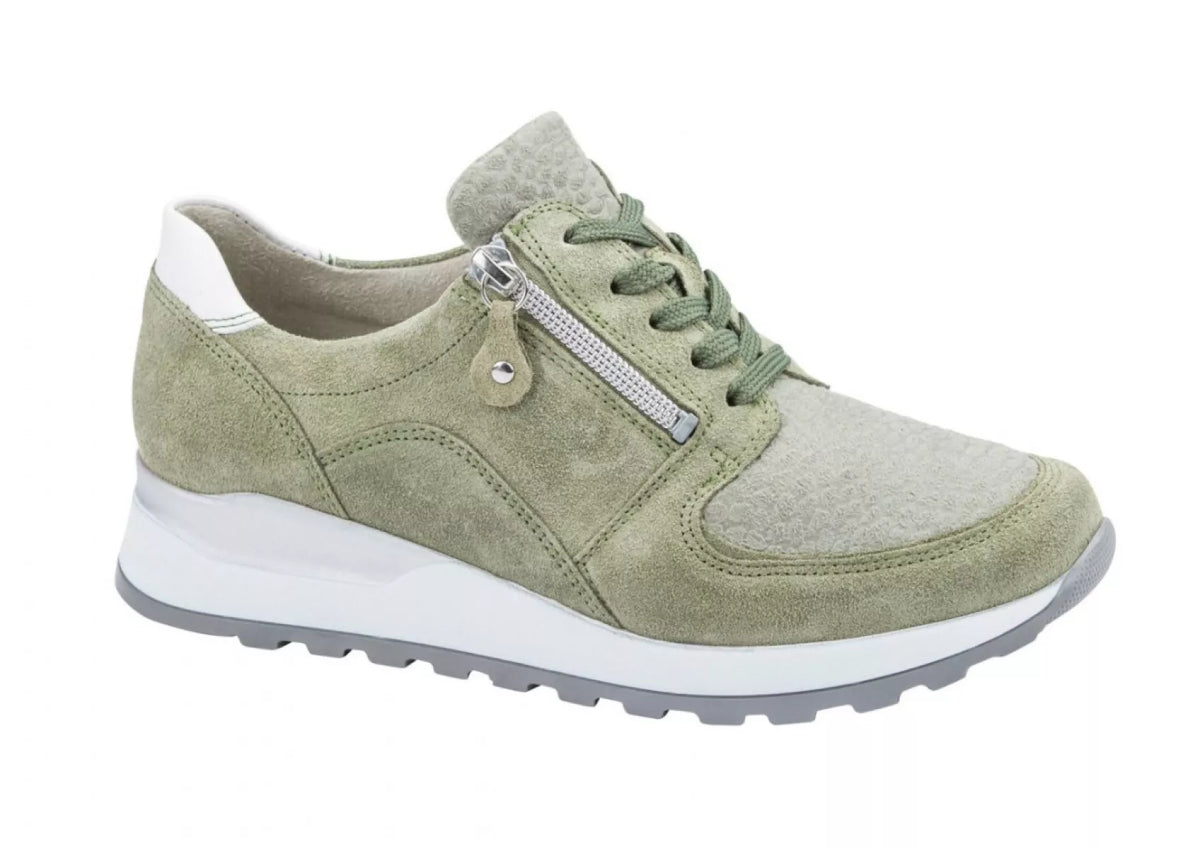 WALDLAUFER WALDLAUFER H64007 501 293 Mintgroen wijdte H damesschoenen met stretch
