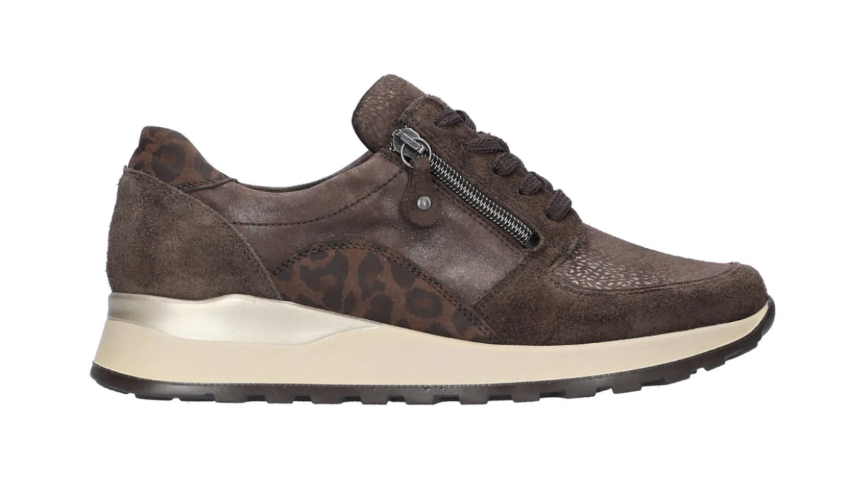 WALDLAUFER WALDLAUFER H64007 603 166 wijdte H Bruin nubuck en stretchmateriaal