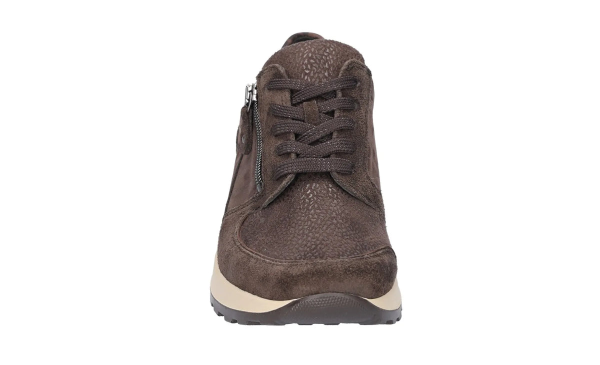 WALDLAUFER WALDLAUFER H64007 603 166 wijdte H Bruin nubuck en stretchmateriaal