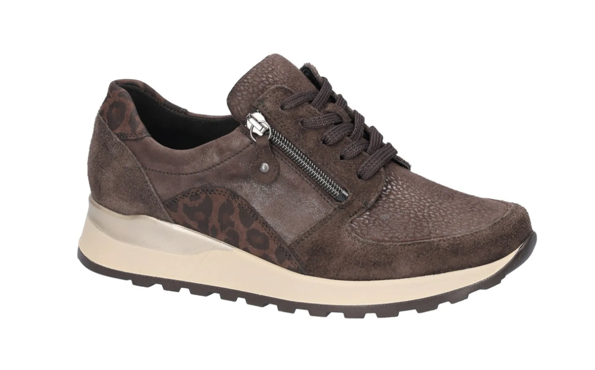 WALDLAUFER WALDLAUFER H64007 603 166 wijdte H Bruin nubuck en stretchmateriaal