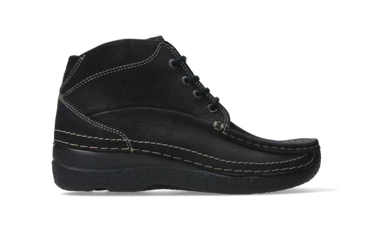 WOLKY WOLKY ROLL SHOOT 06242 90000 Zwart Nubuck damesschoenen