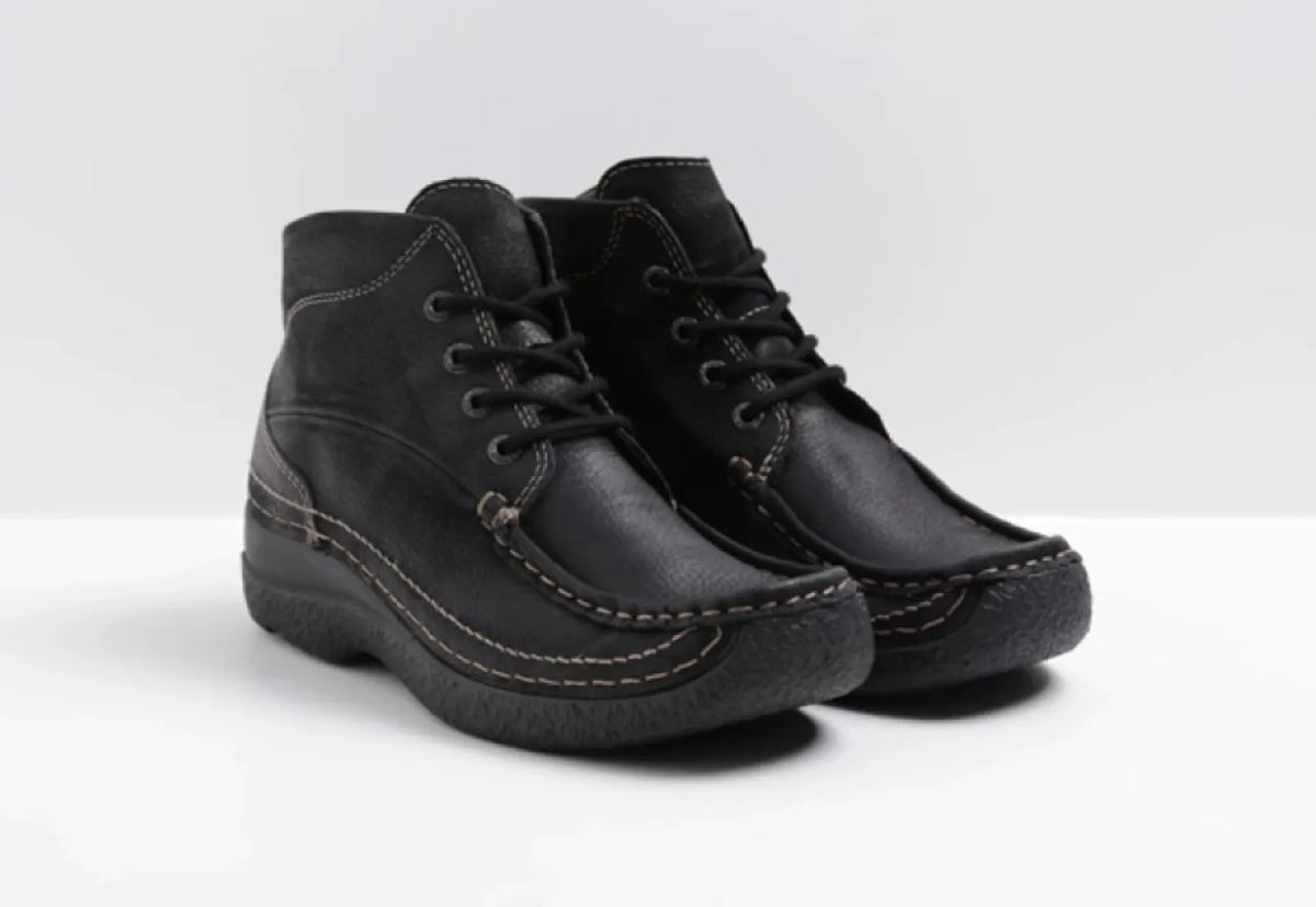 WOLKY WOLKY ROLL SHOOT 06242 90000 Zwart Nubuck damesschoenen