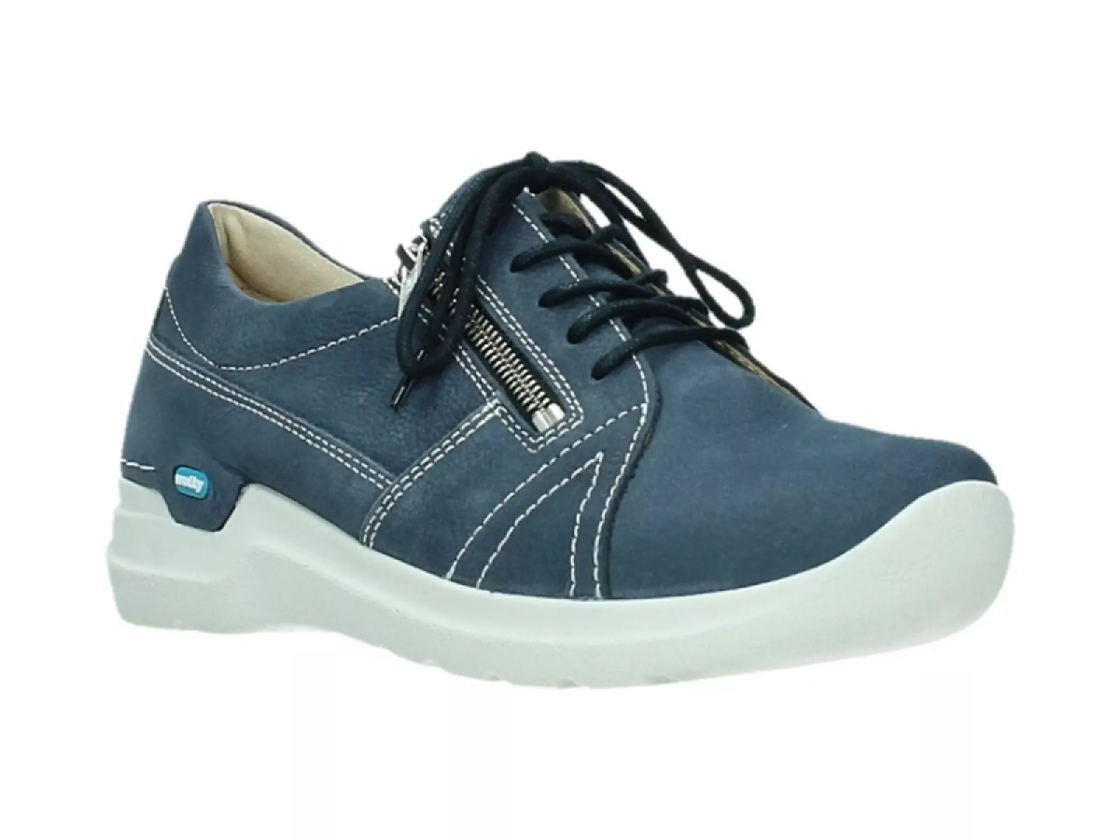 WOLKY 06609 FELTWELL blauw veter en rits