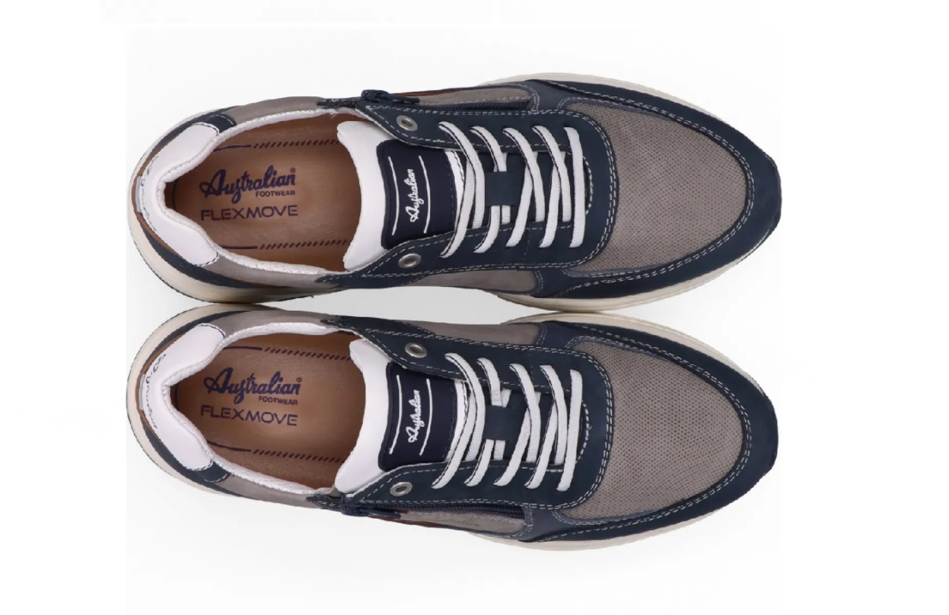 AUSTRALIAN Australian Footwear Hawker Blue Grey wijdte H herenschoenen