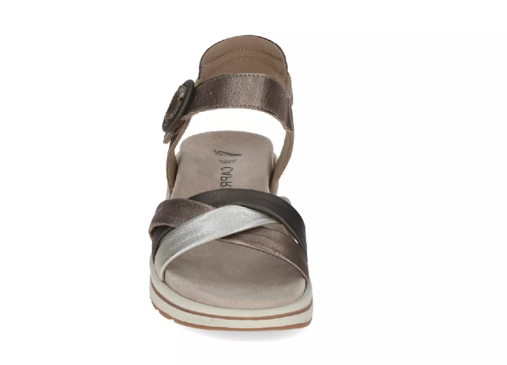 Caprice damessandalen 28304-46 taupe metallic voorkant