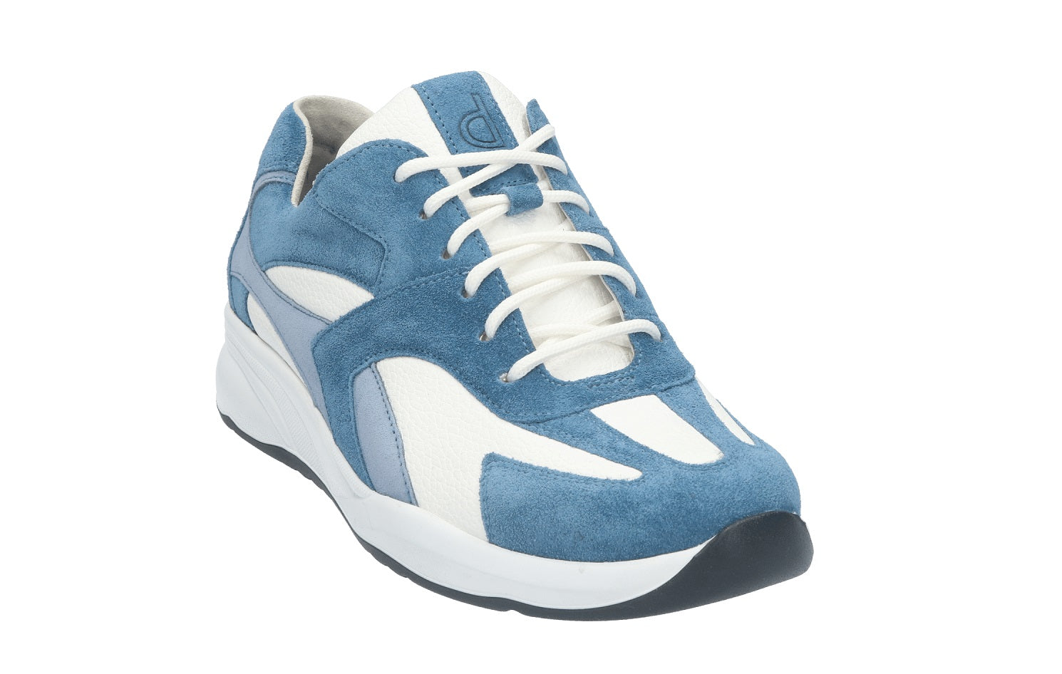 Durea schoenen 6316 wijdte H damessneaker in jeans wit