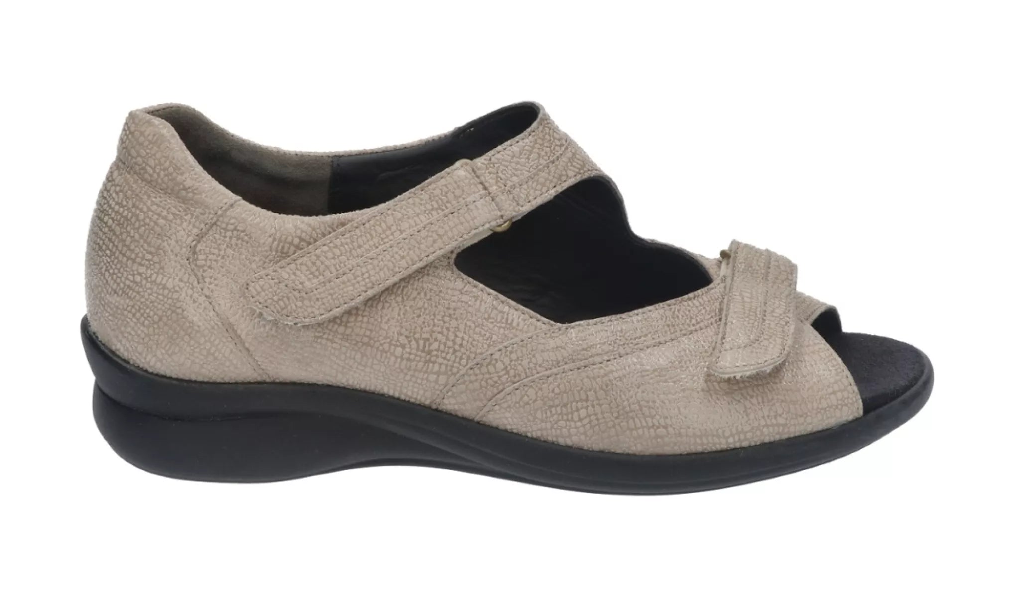 Durea 7395 sandalen taupe breed