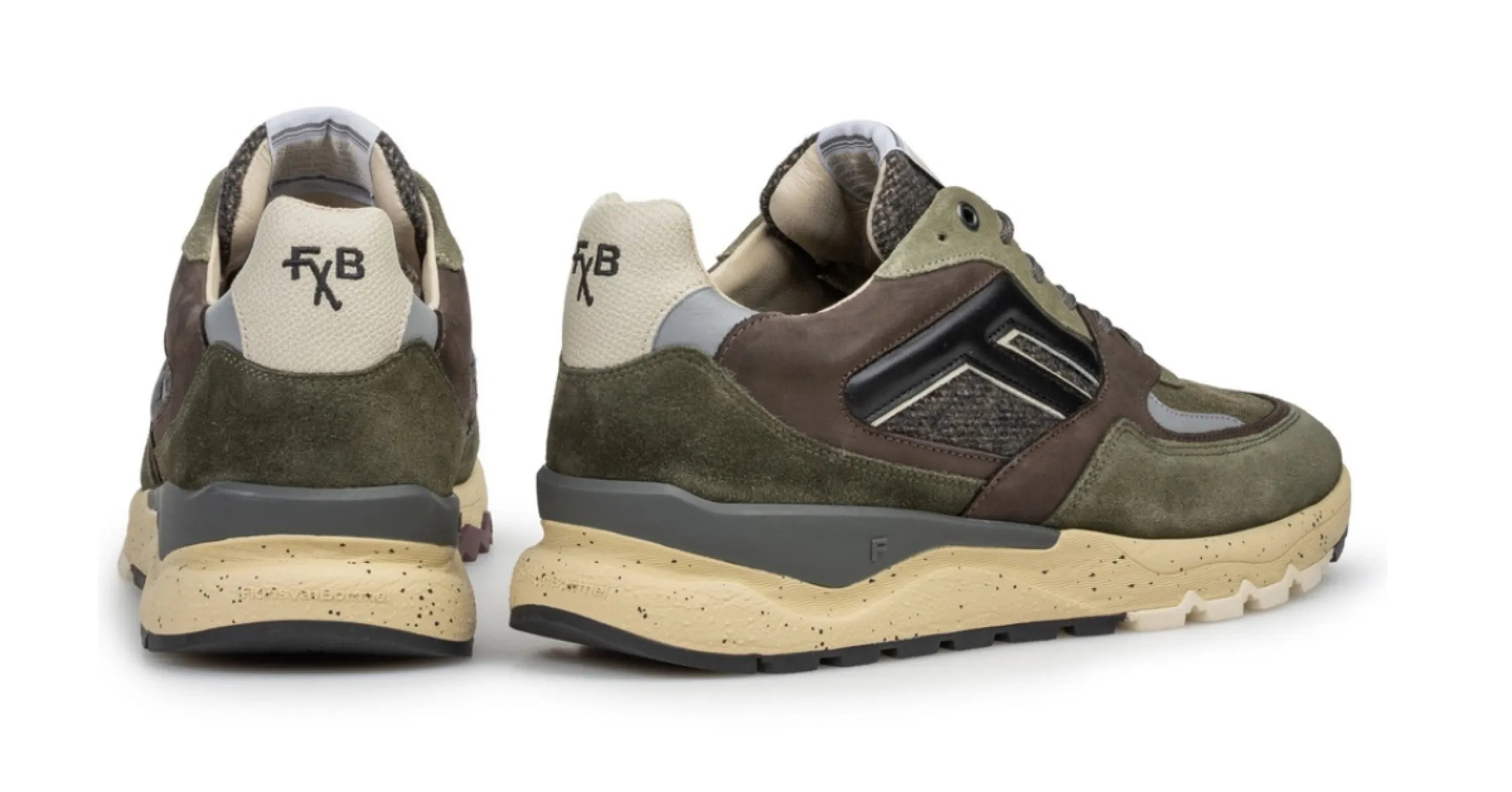 VAN BOMMEL FLORIS VAN BOMMEL SFM-10154-51-03 Green de Treener herenschoenen