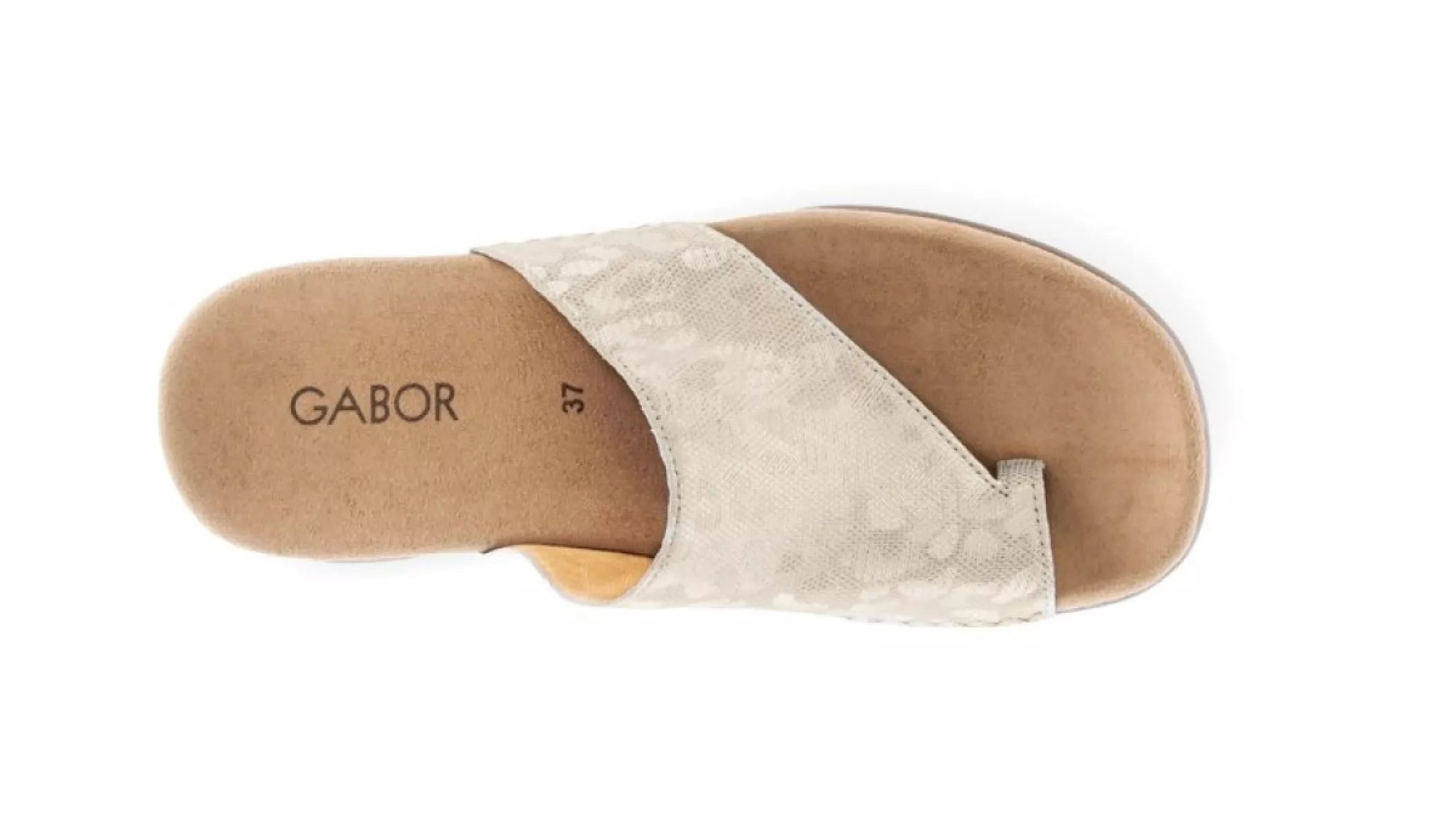 Bovenaanzicht Gabor slippers 83.700.60 leer