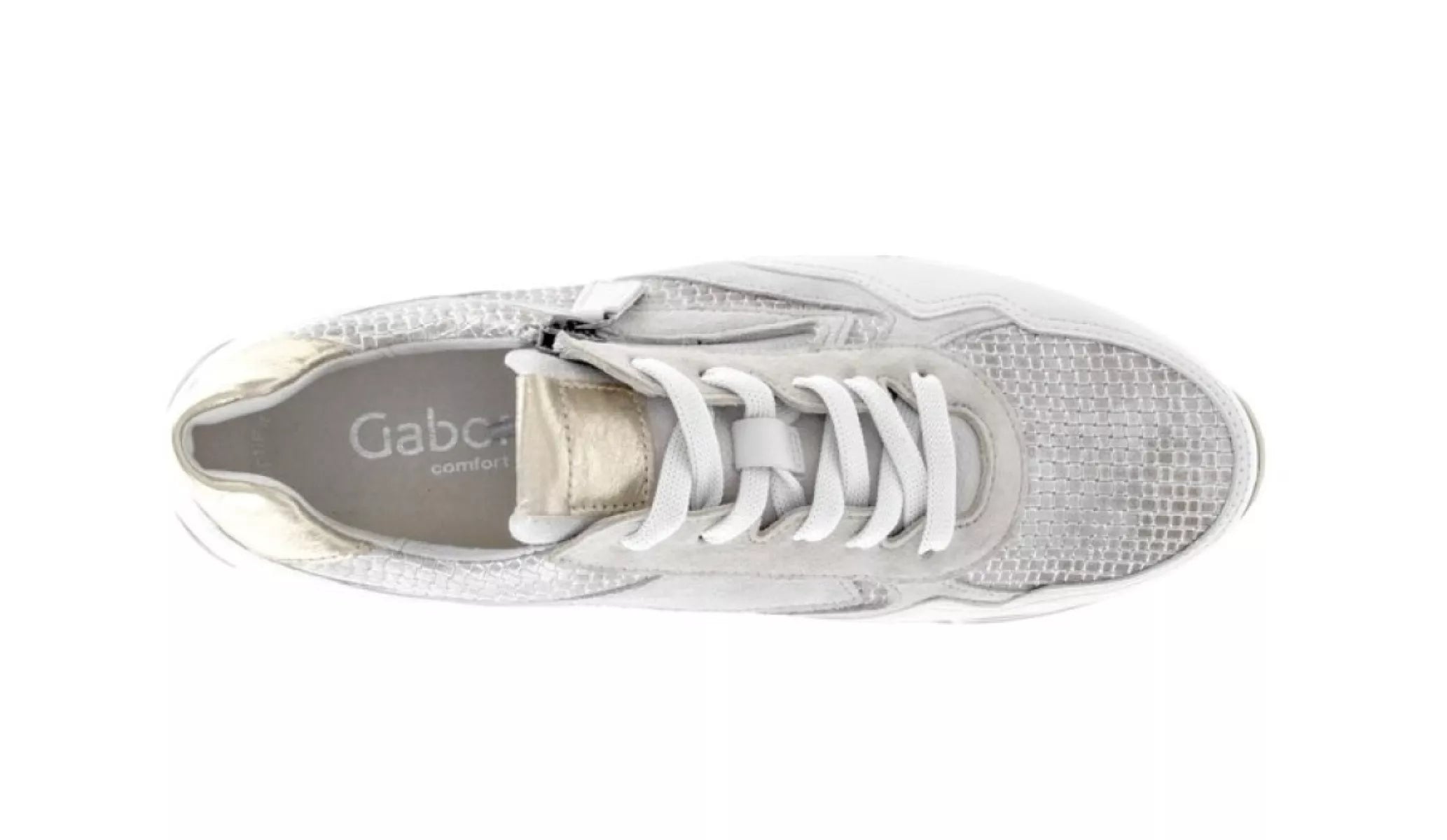 Close-up van het leren bovenwerk van Gabor 86.524.61